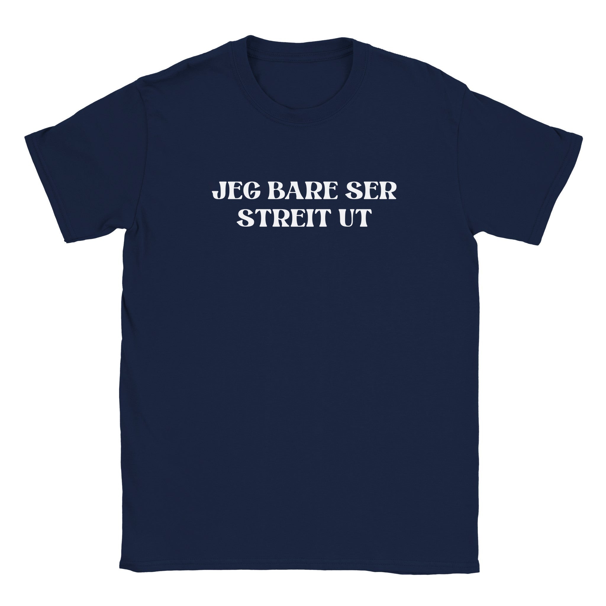 Jeg bare ser streit ut - Baby tee – Navy