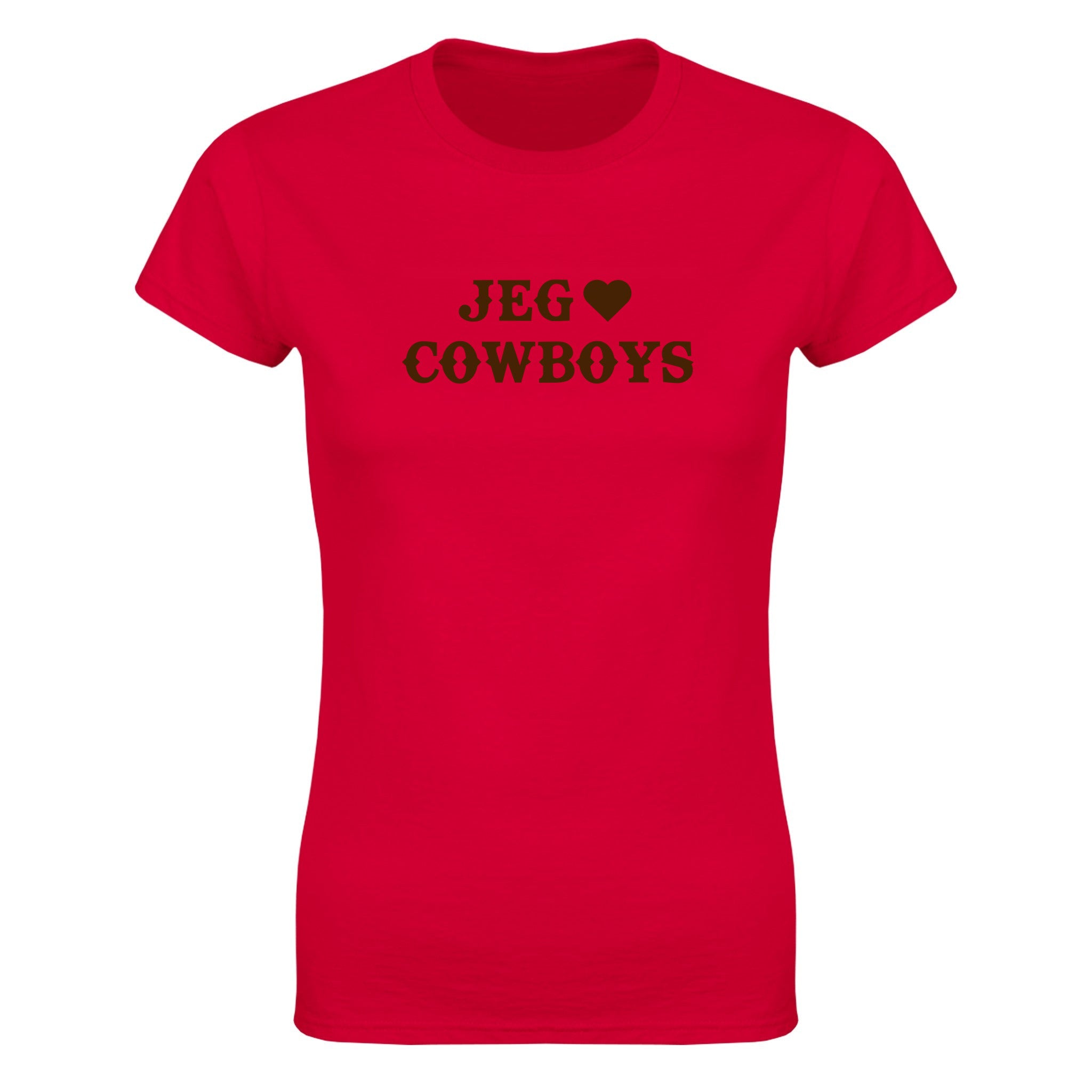 Jeg elsker cowboys - Dame t-skjorte – Red