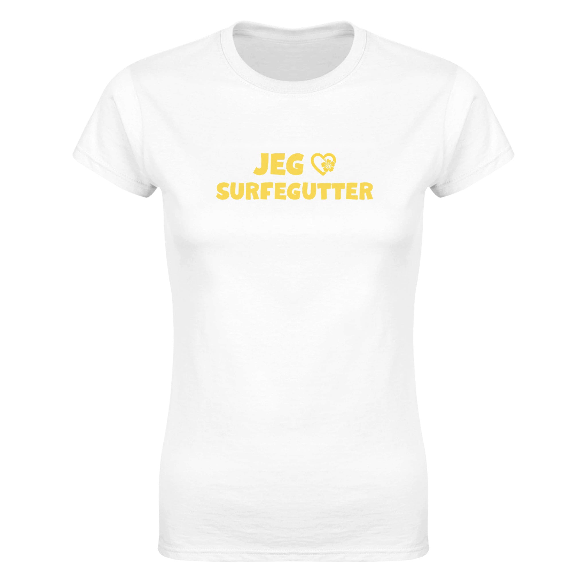 Jeg elsker surfegutter - Dame t-skjorte – White