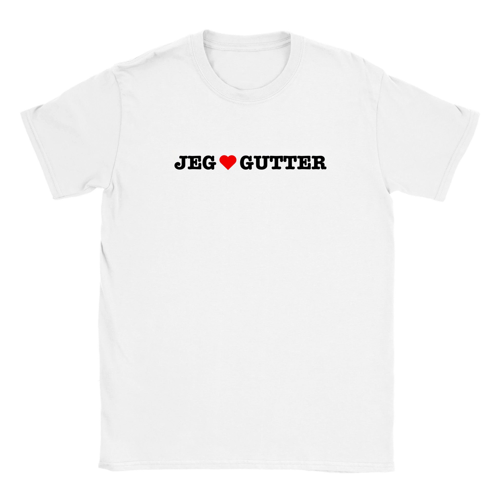 Jeg elsker gutter - Baby tee – White