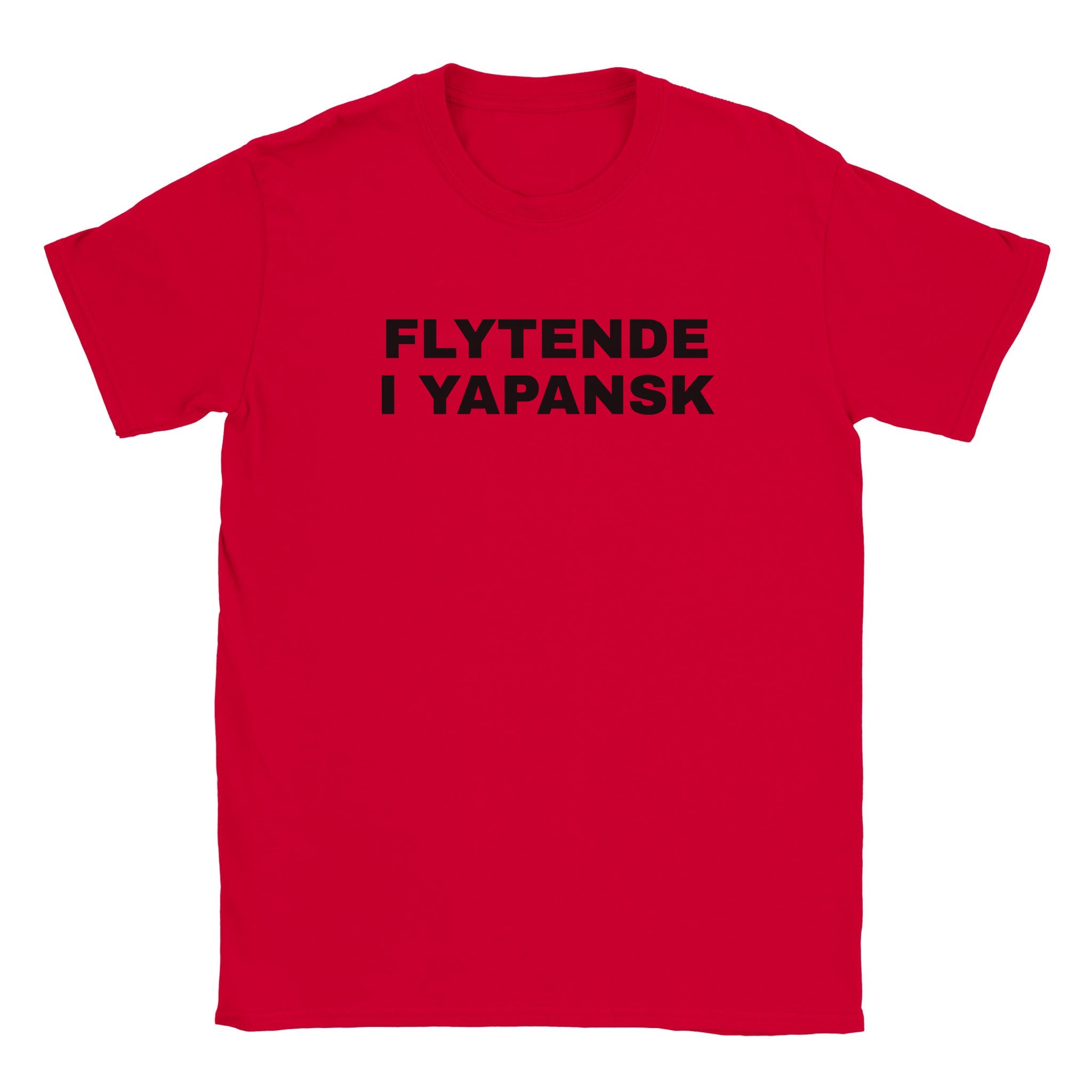 Flytende i yapansk - Baby tee – Red