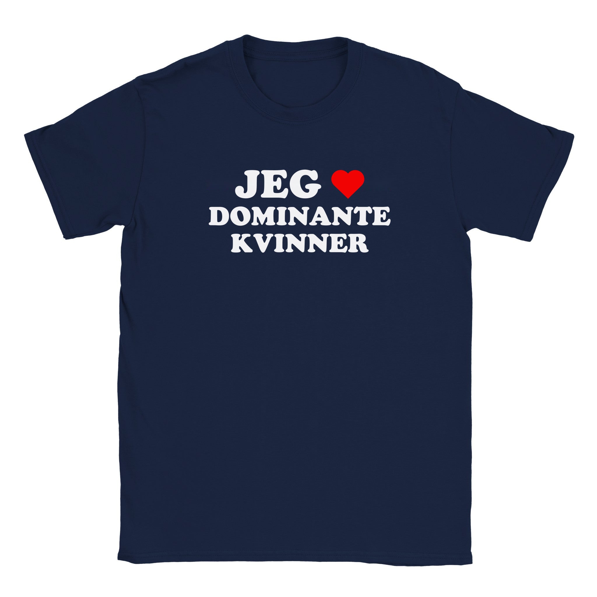 Jeg elsker dominante kvinner - Baby tee – Navy