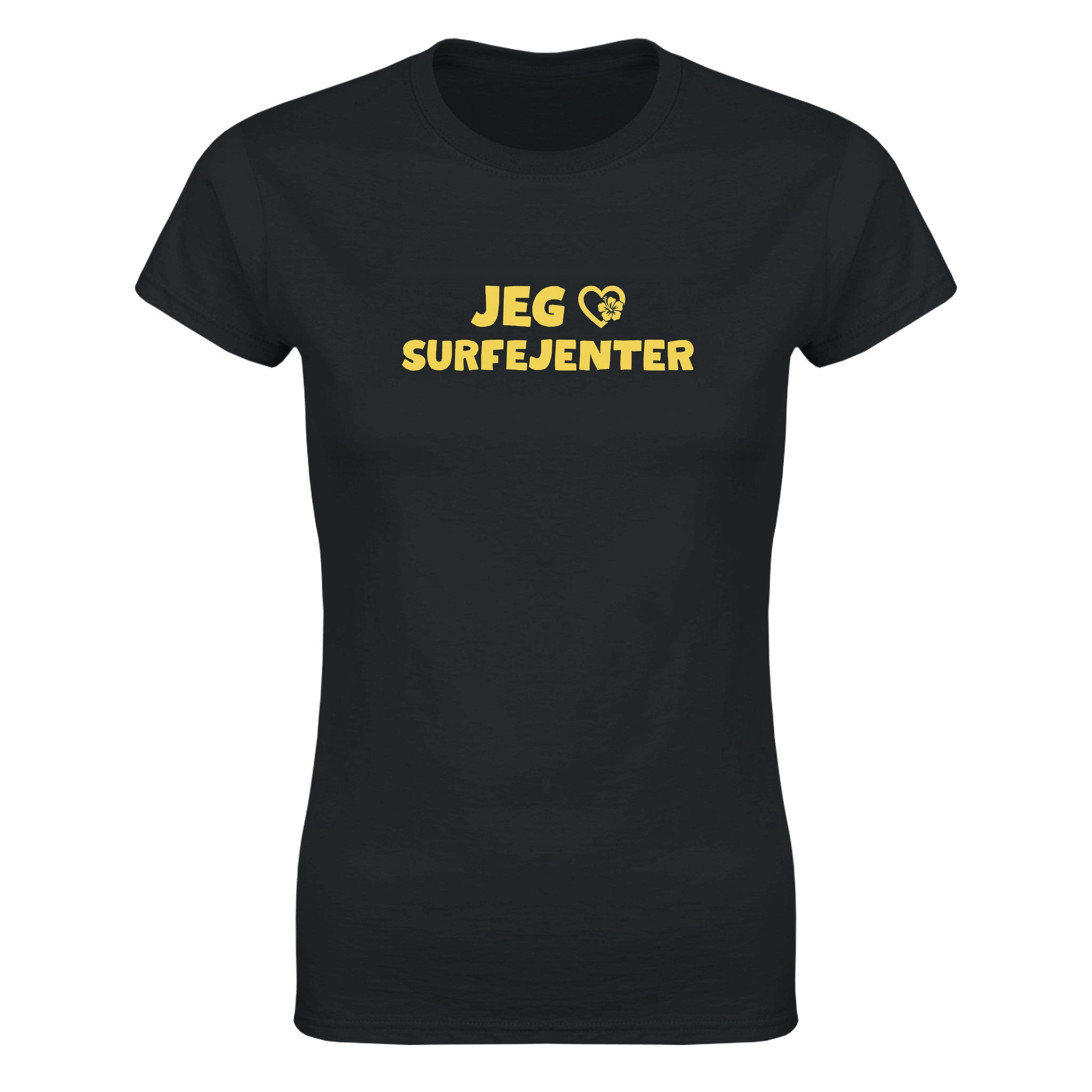 Jeg elsker surfejenter - Dame t-skjorte – Black