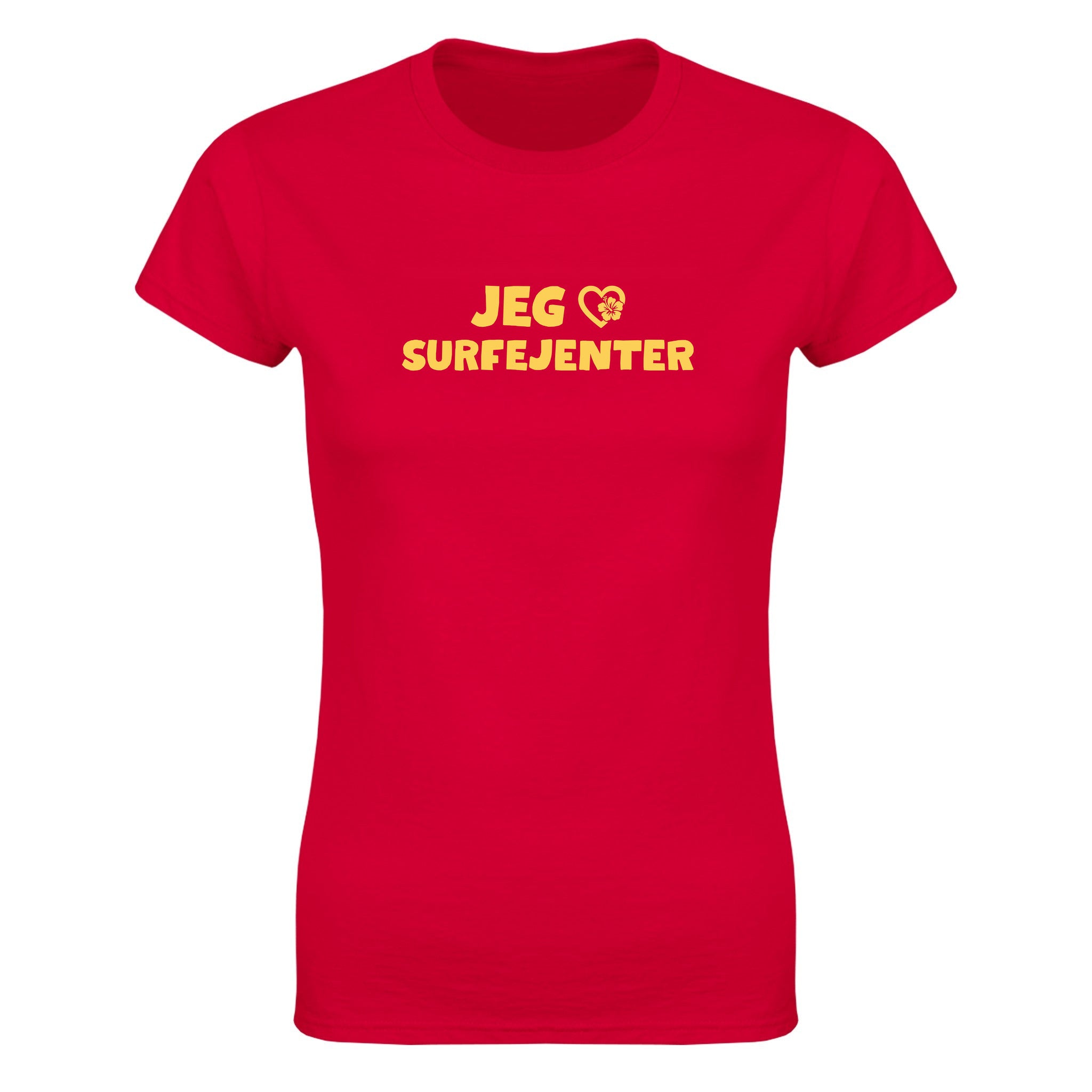 Jeg elsker surfejenter - Dame t-skjorte – Red