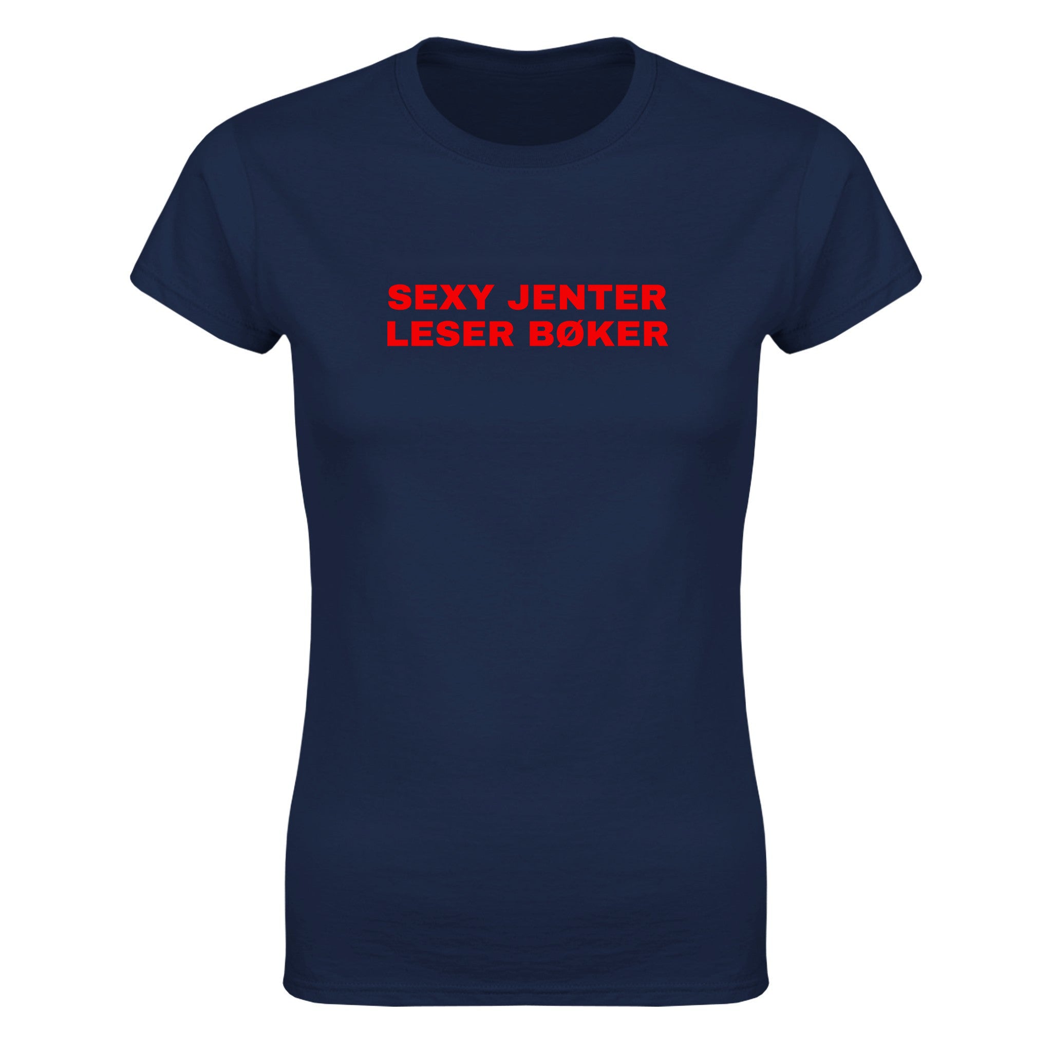 Sexy jenter leser bøker - Dame t-skjorte – Navy