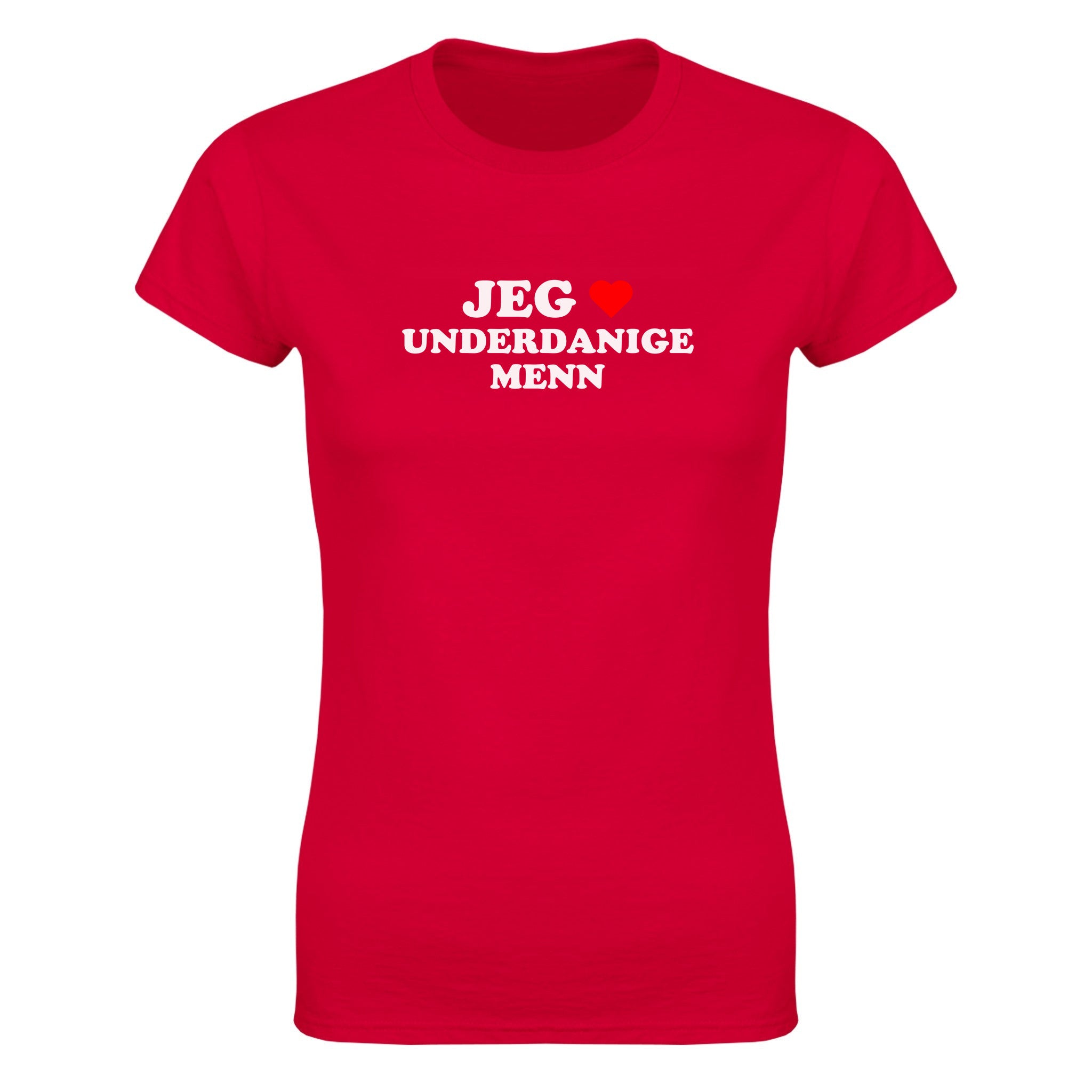 Jeg elsker underdanige menn - Dame t-skjorte – Red