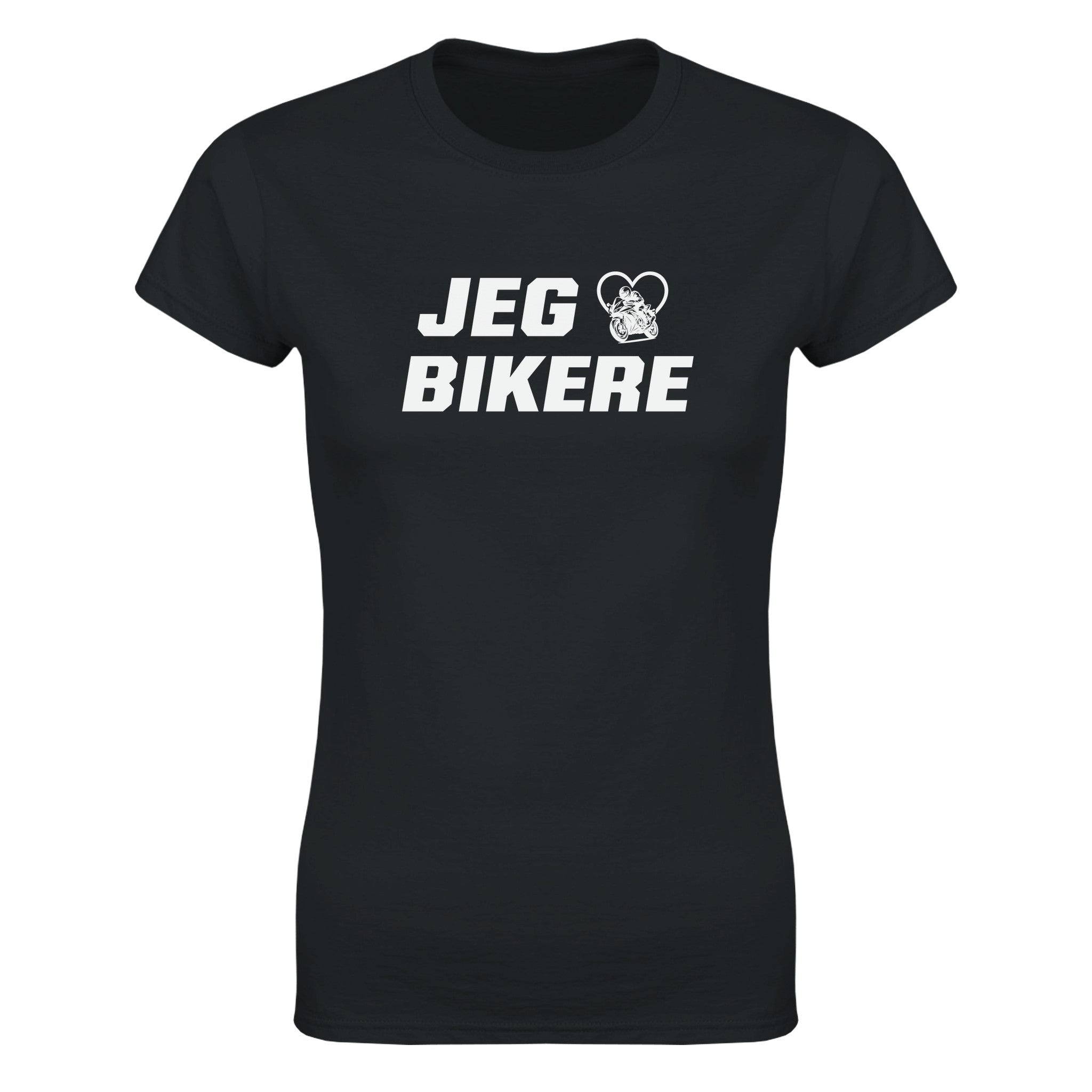 Jeg elsker bikere - Dame t-skjorte – Black