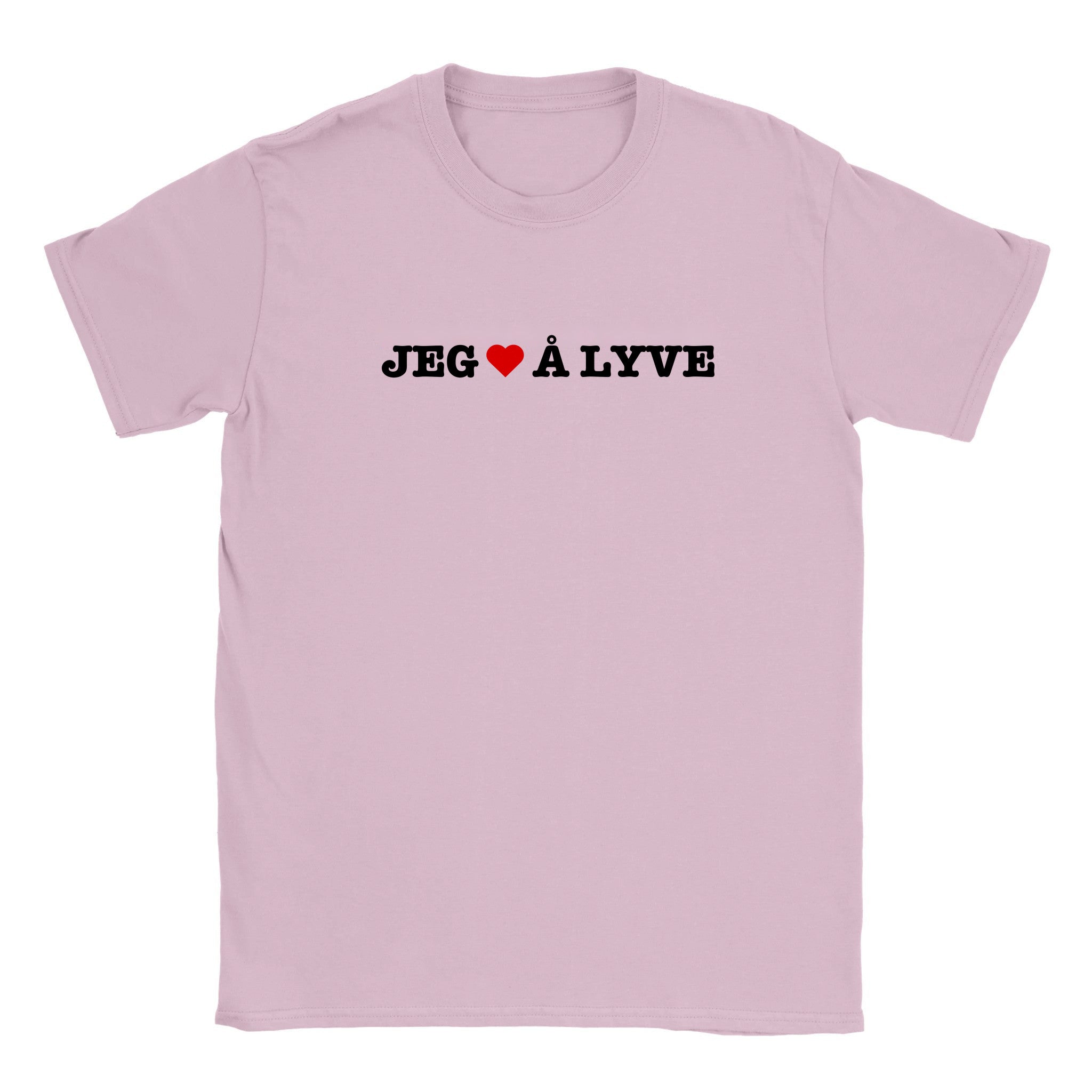 Jeg elsker å lyve - Baby tee – Light Pink