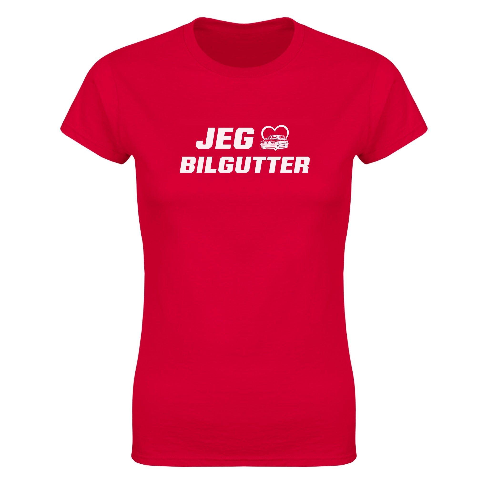 Jeg elsker bilgutter - Dame t-skjorte – Red