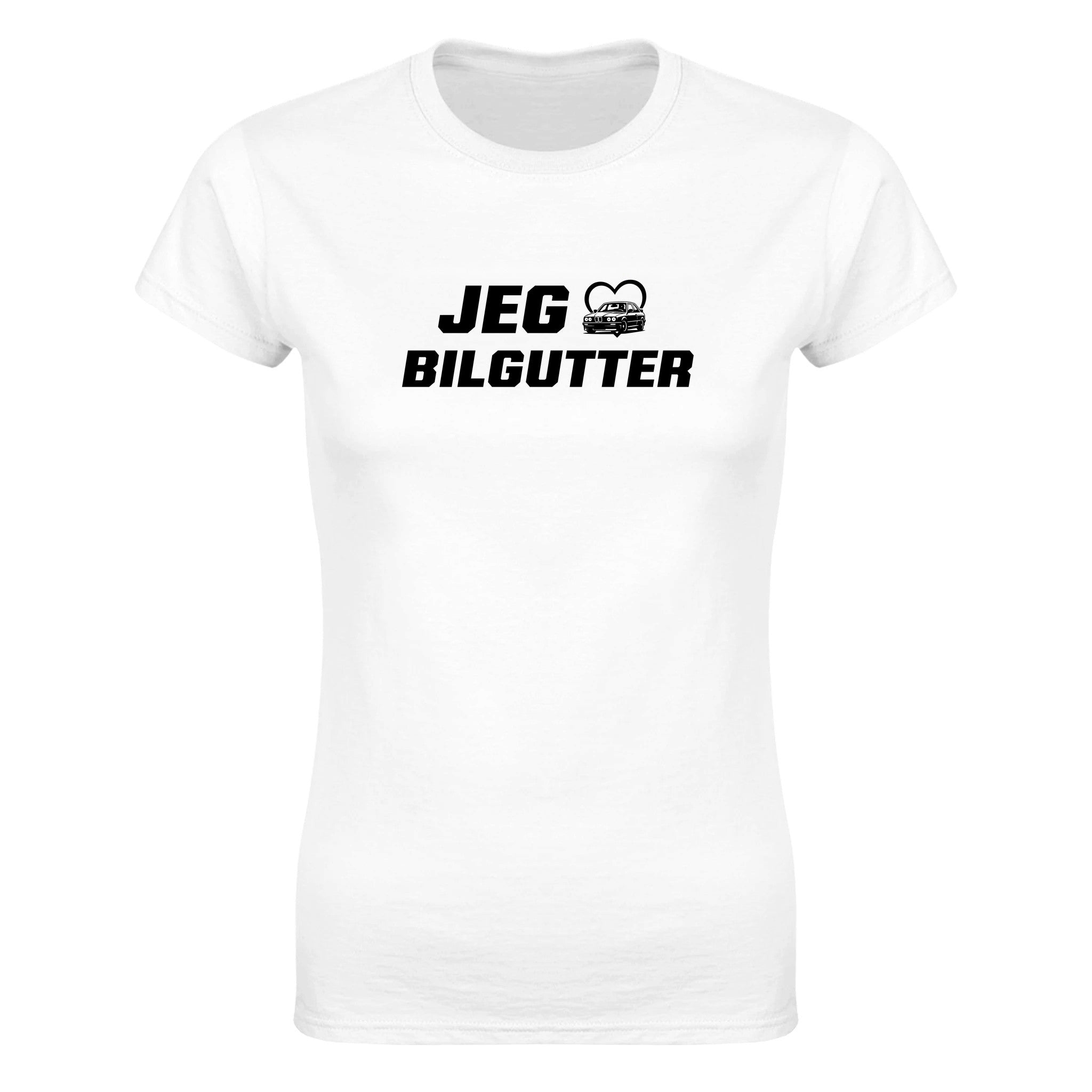 Jeg elsker bilgutter - Dame t-skjorte – White
