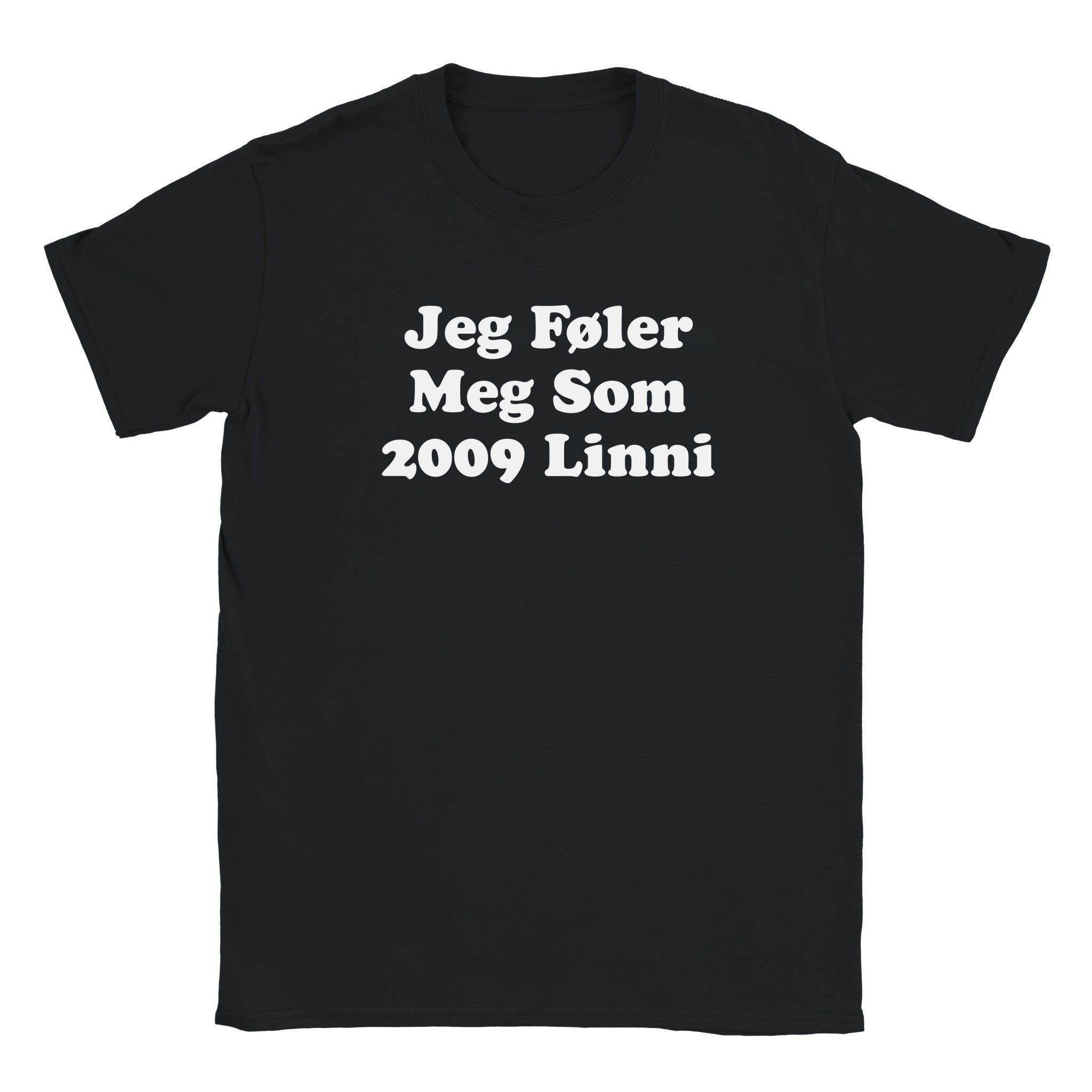 Jeg føler meg som 2009 Linni - Baby tee – Black