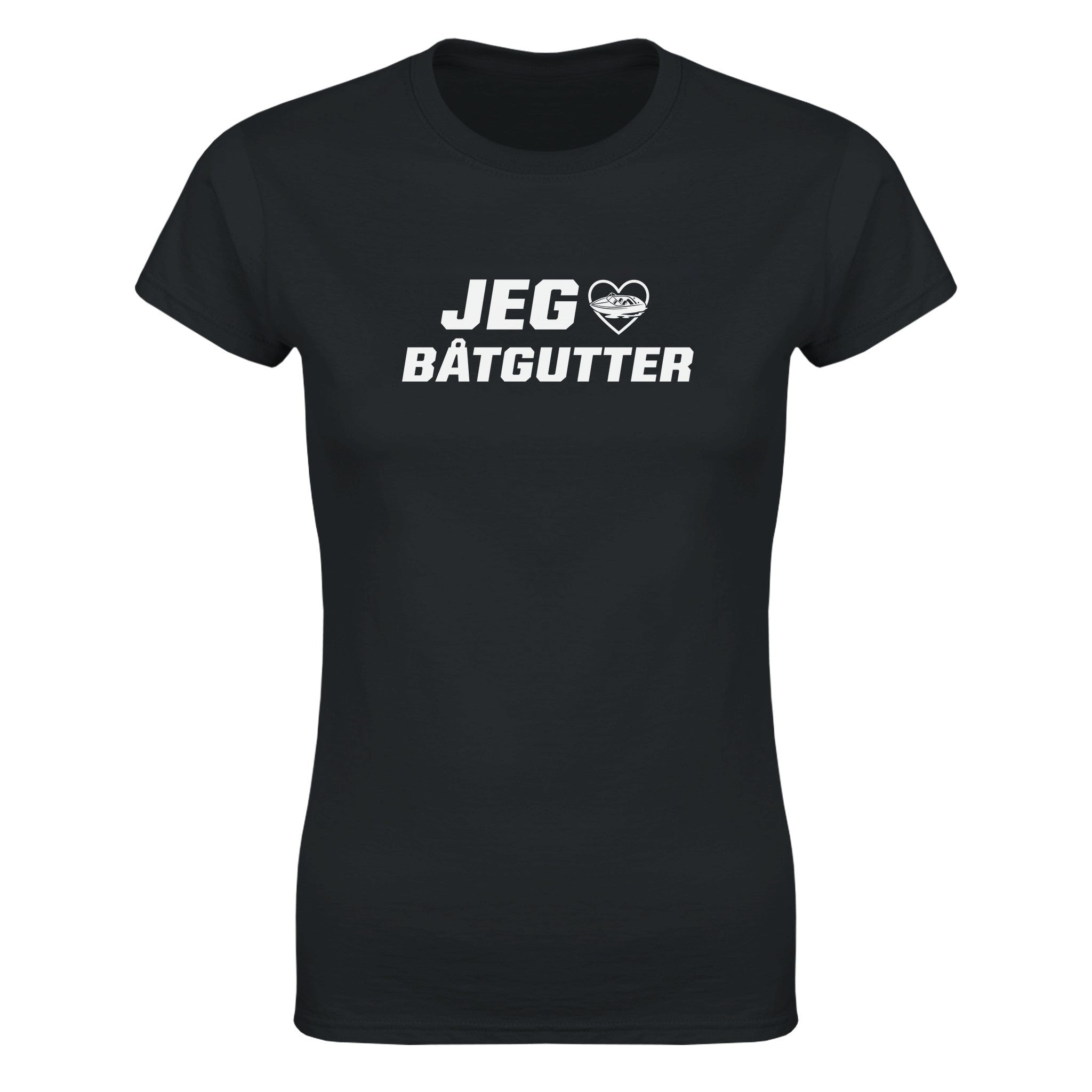 Jeg elsker båtgutter - Dame t-skjorte – Black
