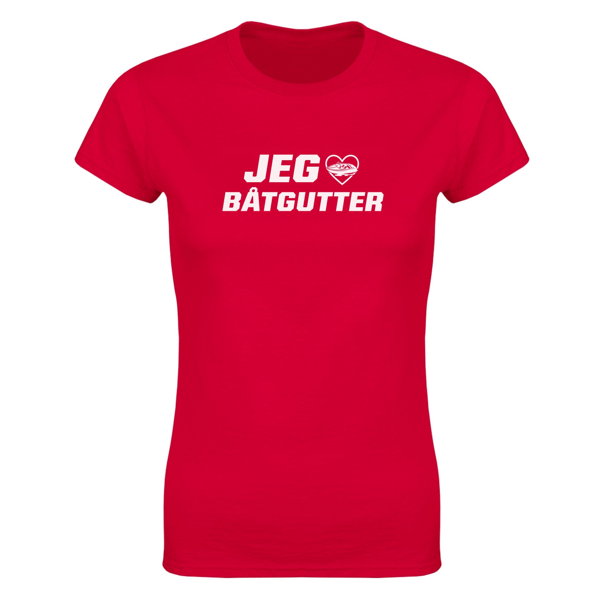 Jeg elsker båtgutter - Dame t-skjorte – Red