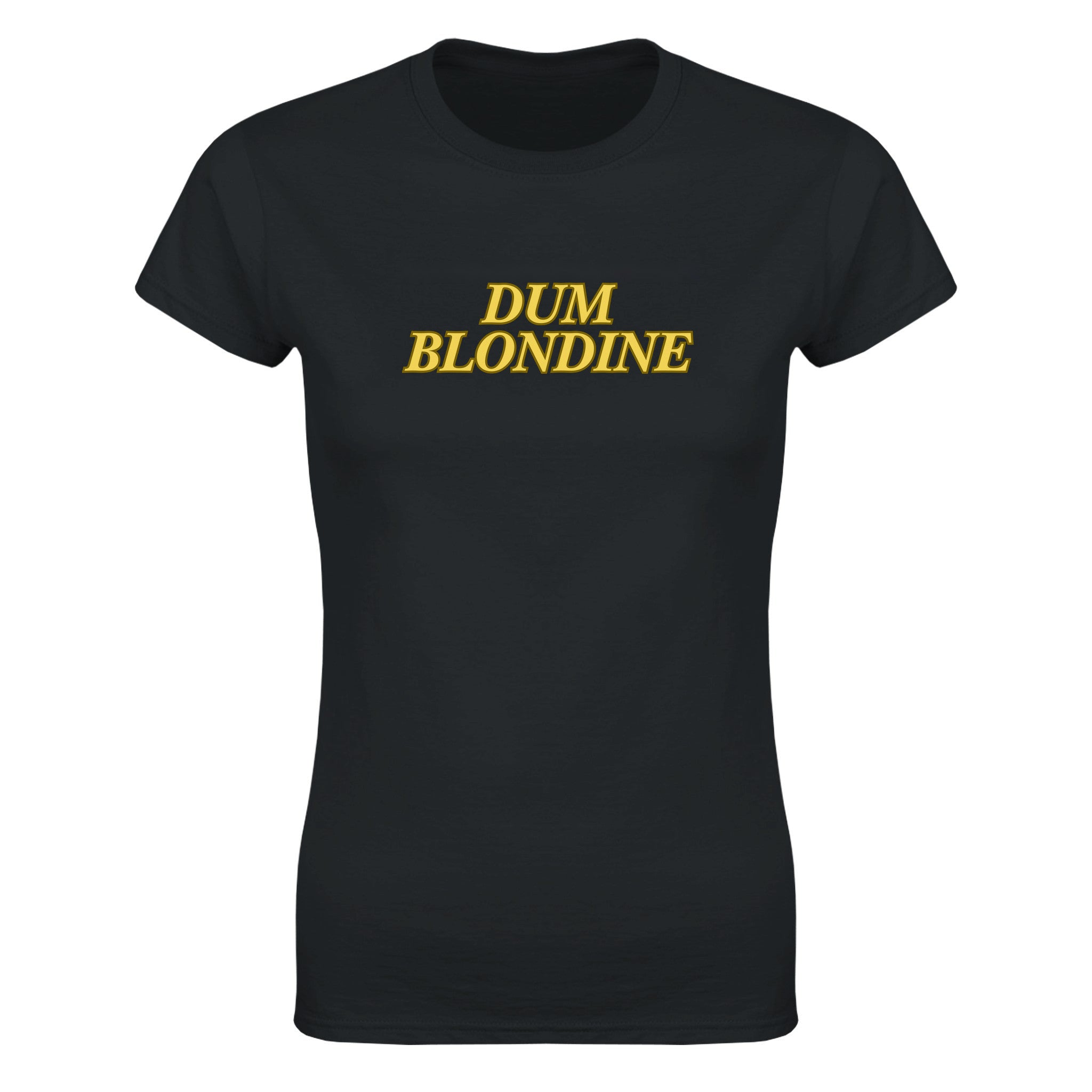 Dum blondine - Dame t-skjorte – Black