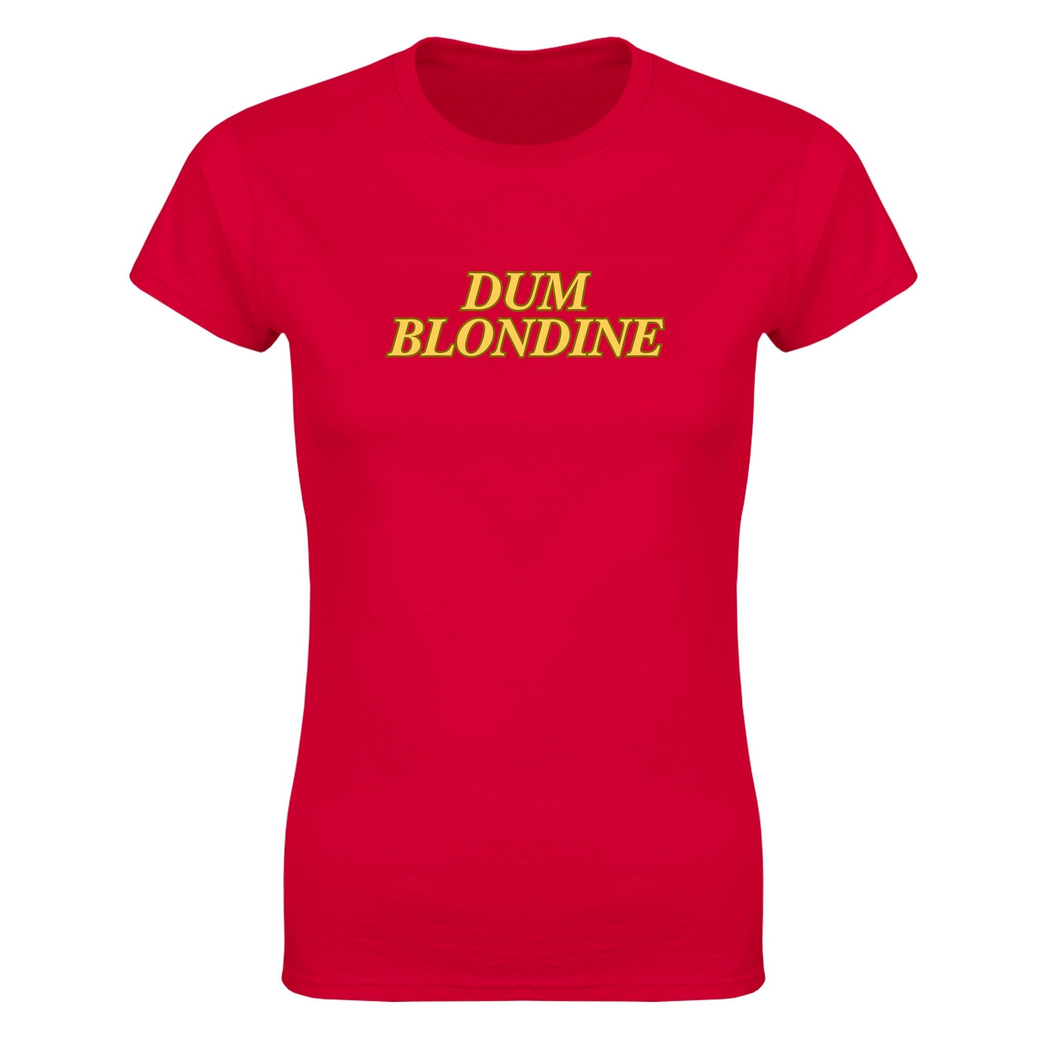 Dum blondine - Dame t-skjorte – Red