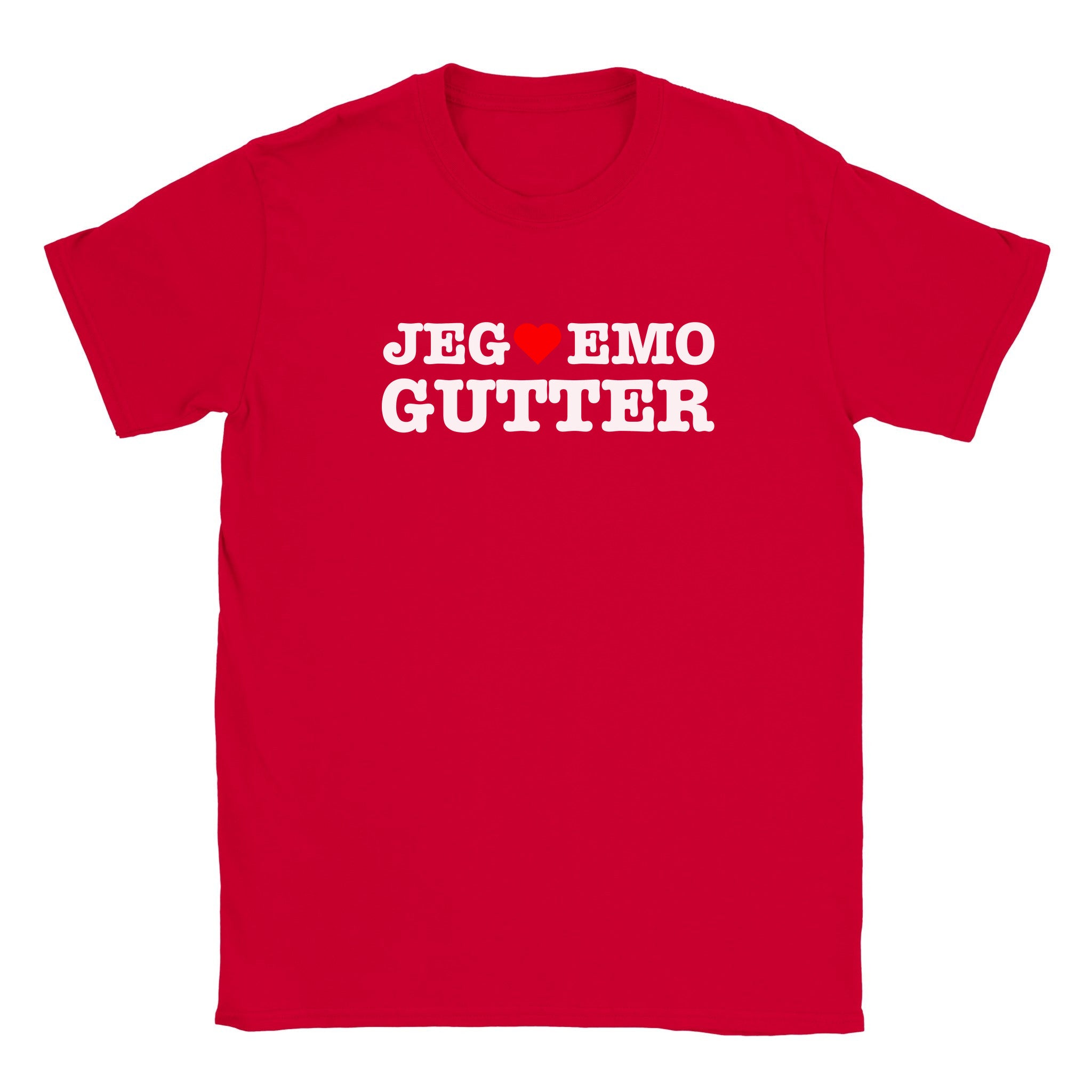 Jeg elsker emo gutter - Baby tee – Red