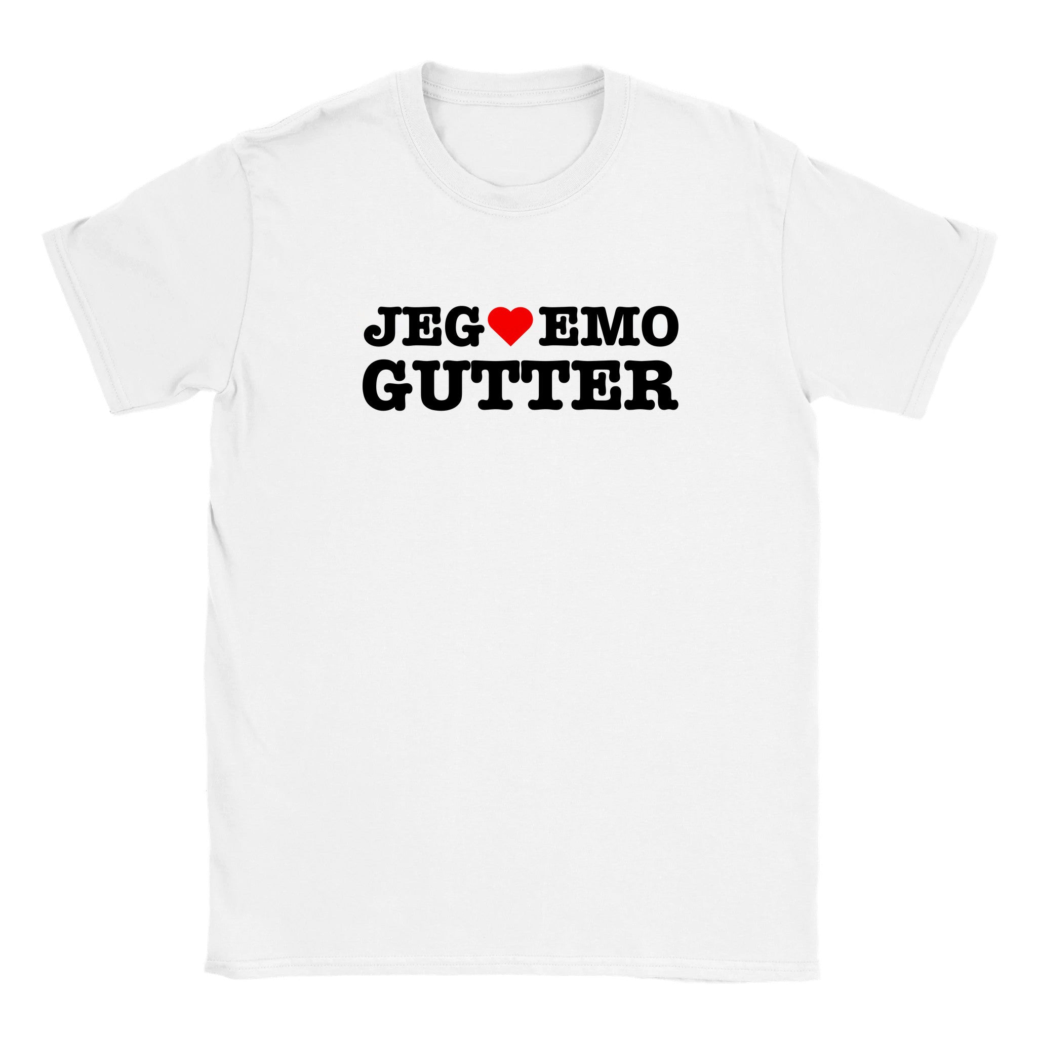 Jeg elsker emo gutter - Baby tee – White