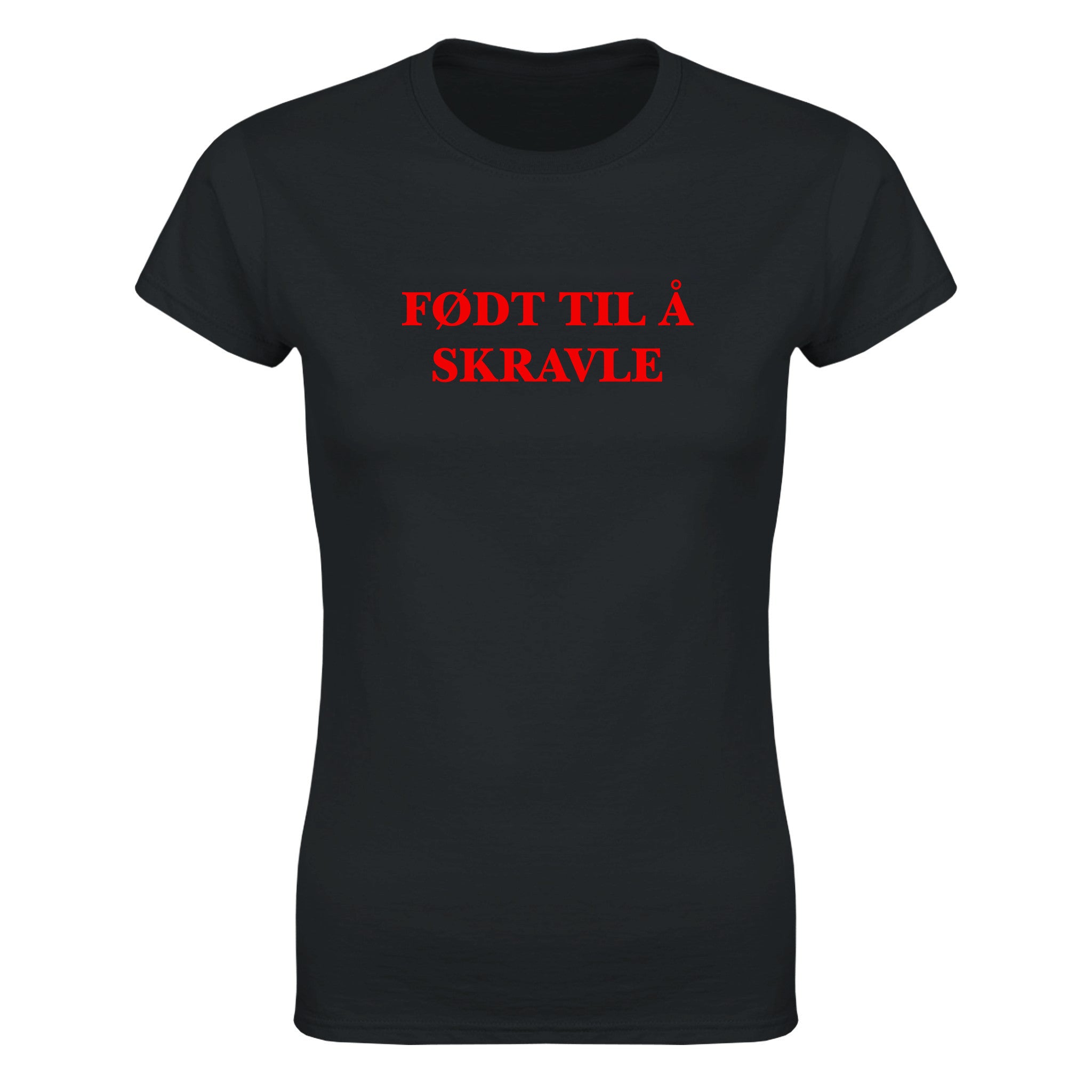 Født til å skravle - Dame t-skjorte – Black