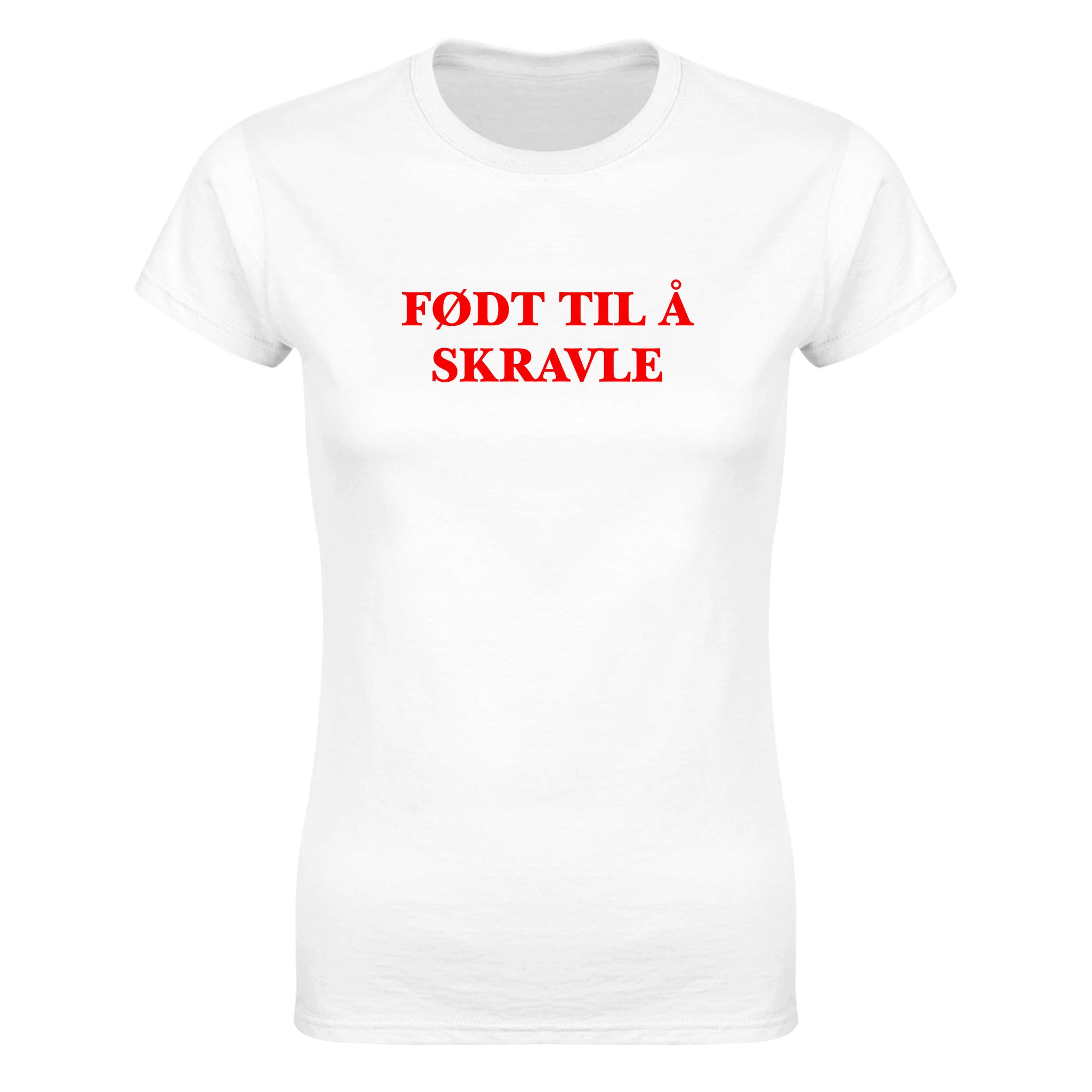Født til å skravle - Dame t-skjorte – White