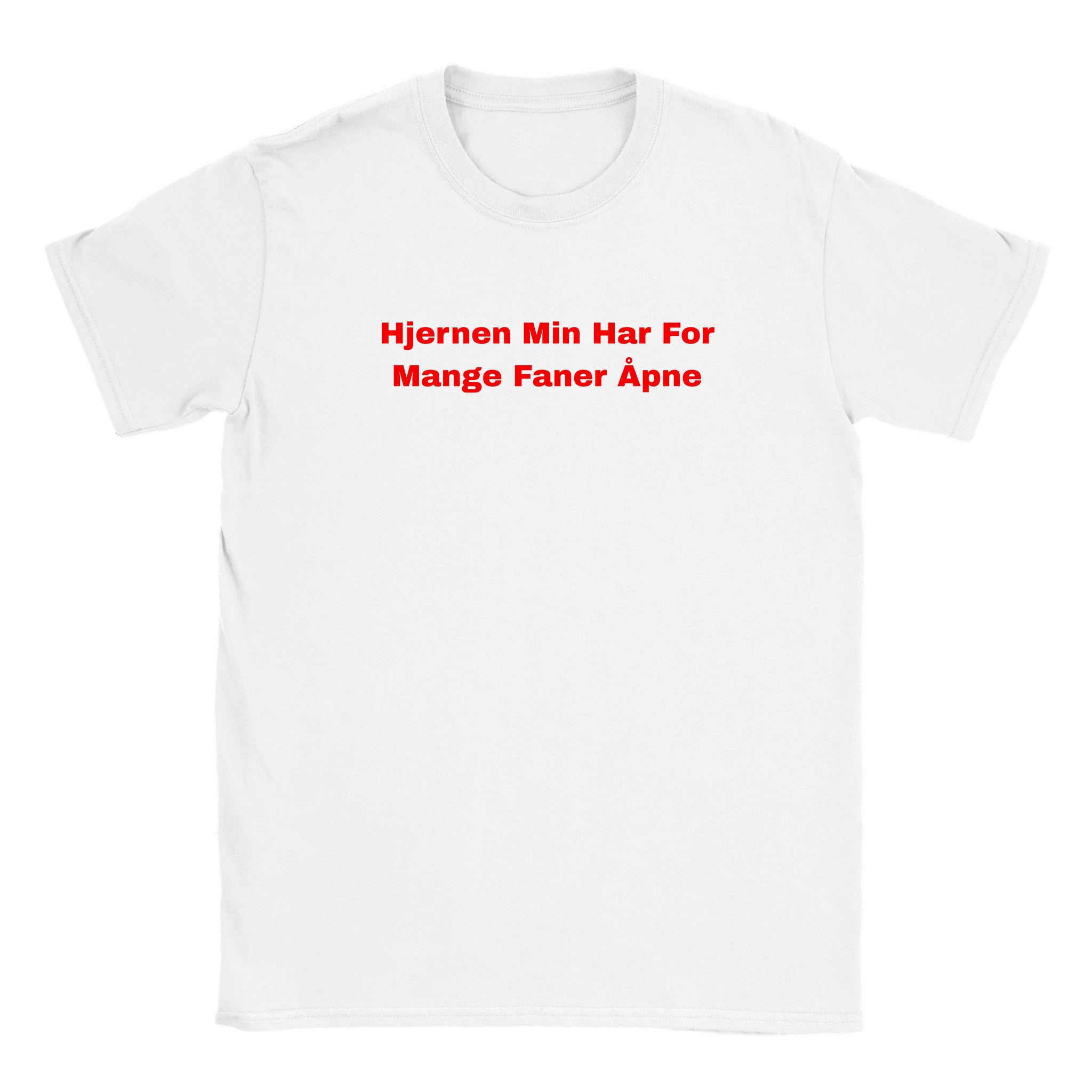 Hjernen min har for mange faner åpne - Baby tee – White