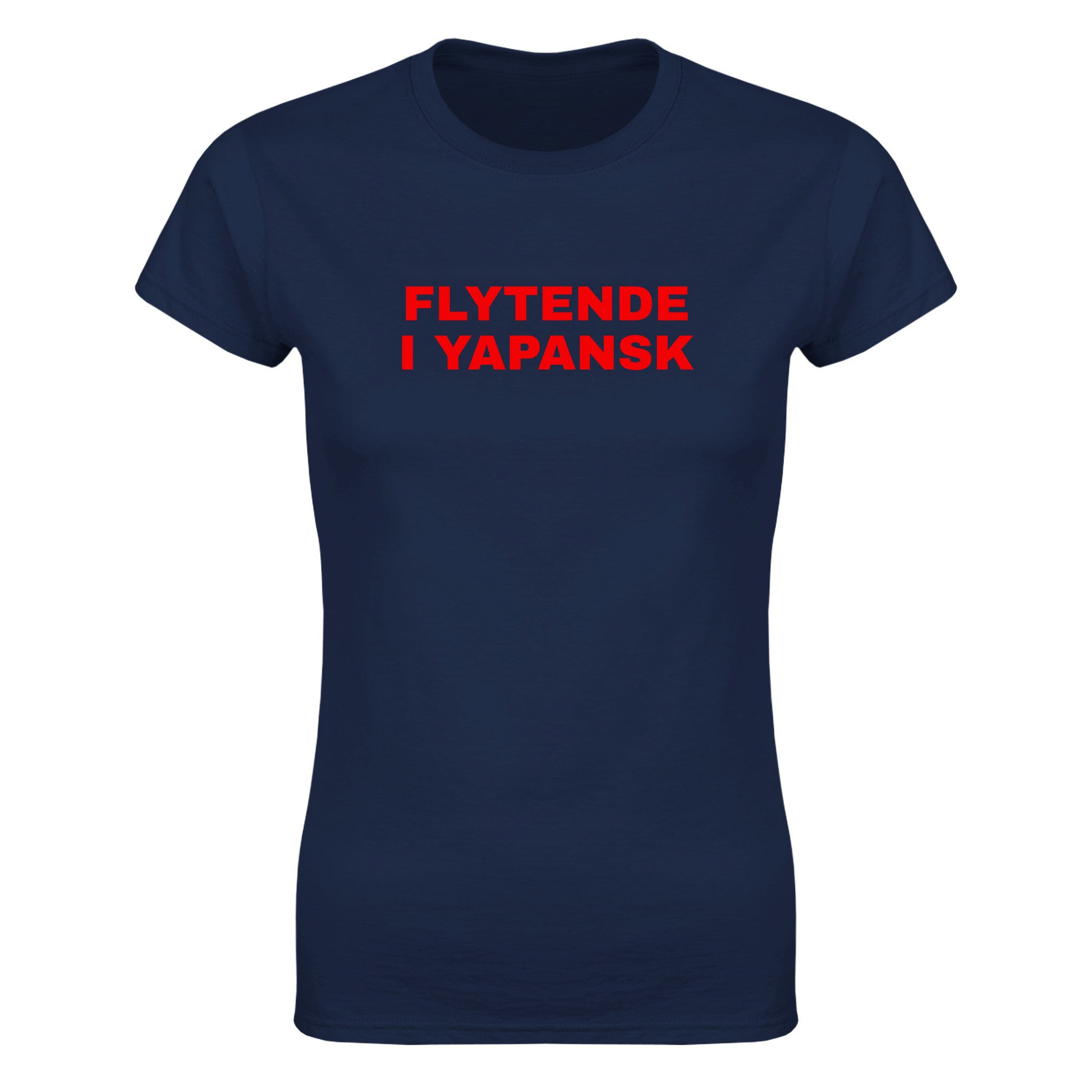 Flytende i yapansk - Dame t-skjorte – Navy