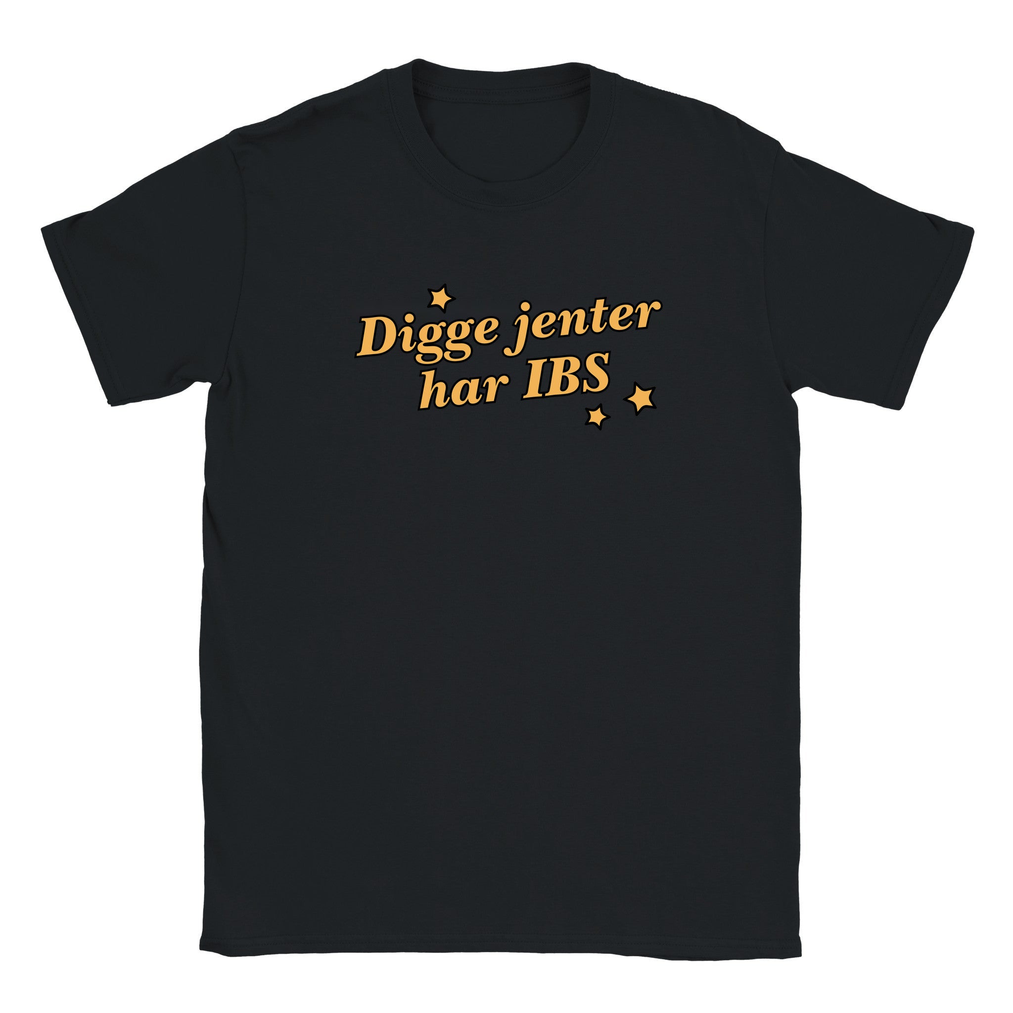 Digge jenter har IBS - Baby tee – Black