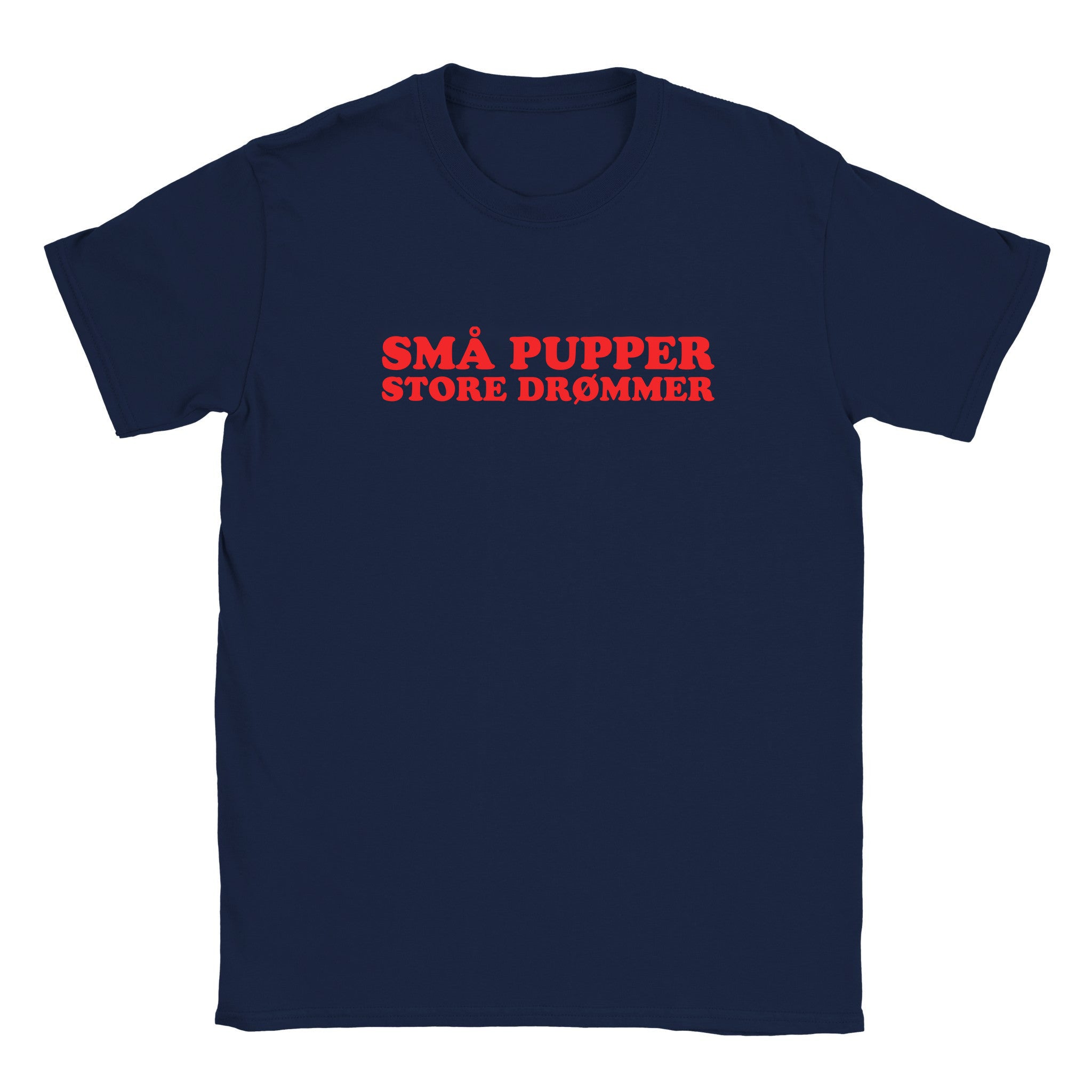 Små pupper store drømmer (design 2) - Baby tee – Navy