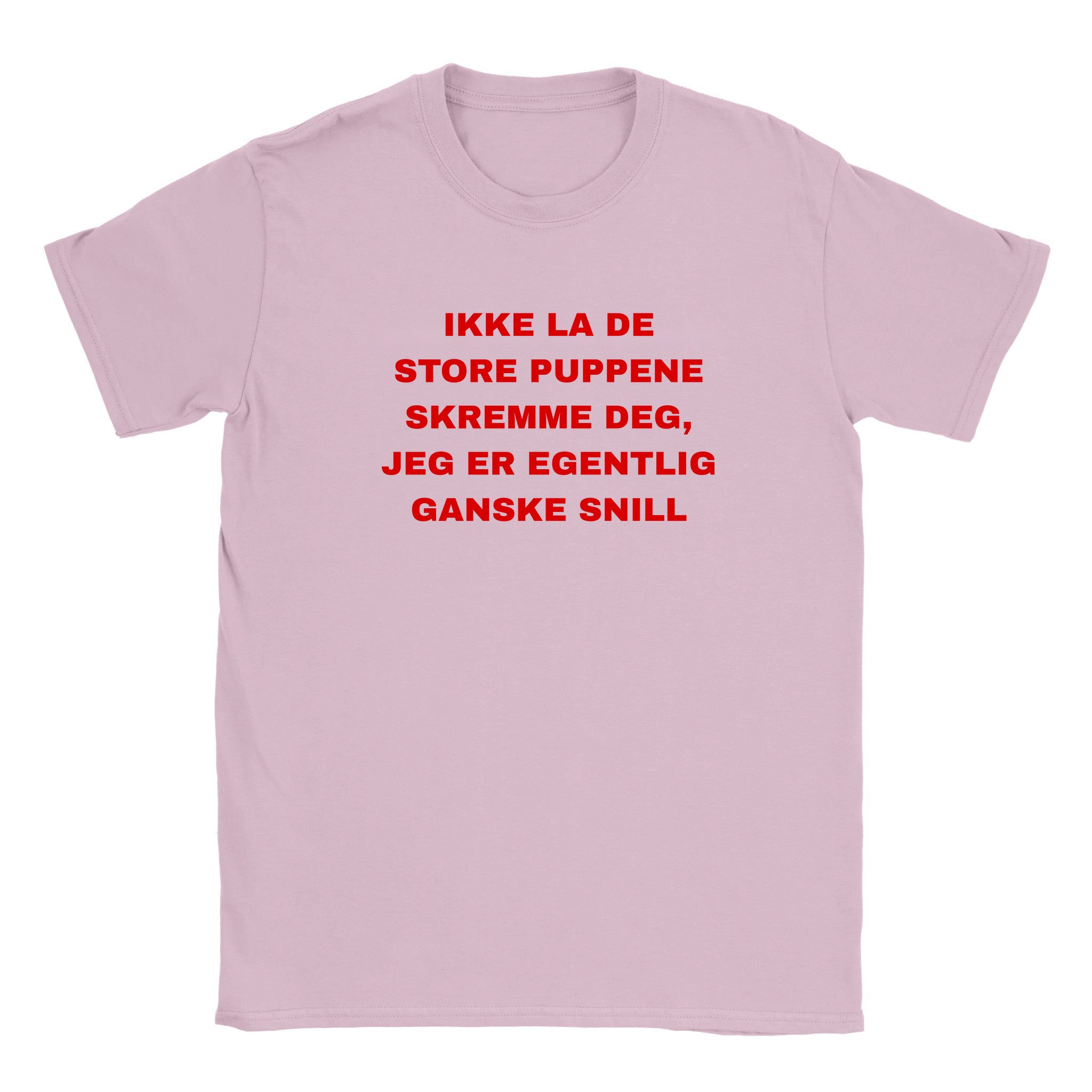 Ikke la de store puppene skremme deg, jeg er egentlig ganske snill - Baby tee – Light Pink