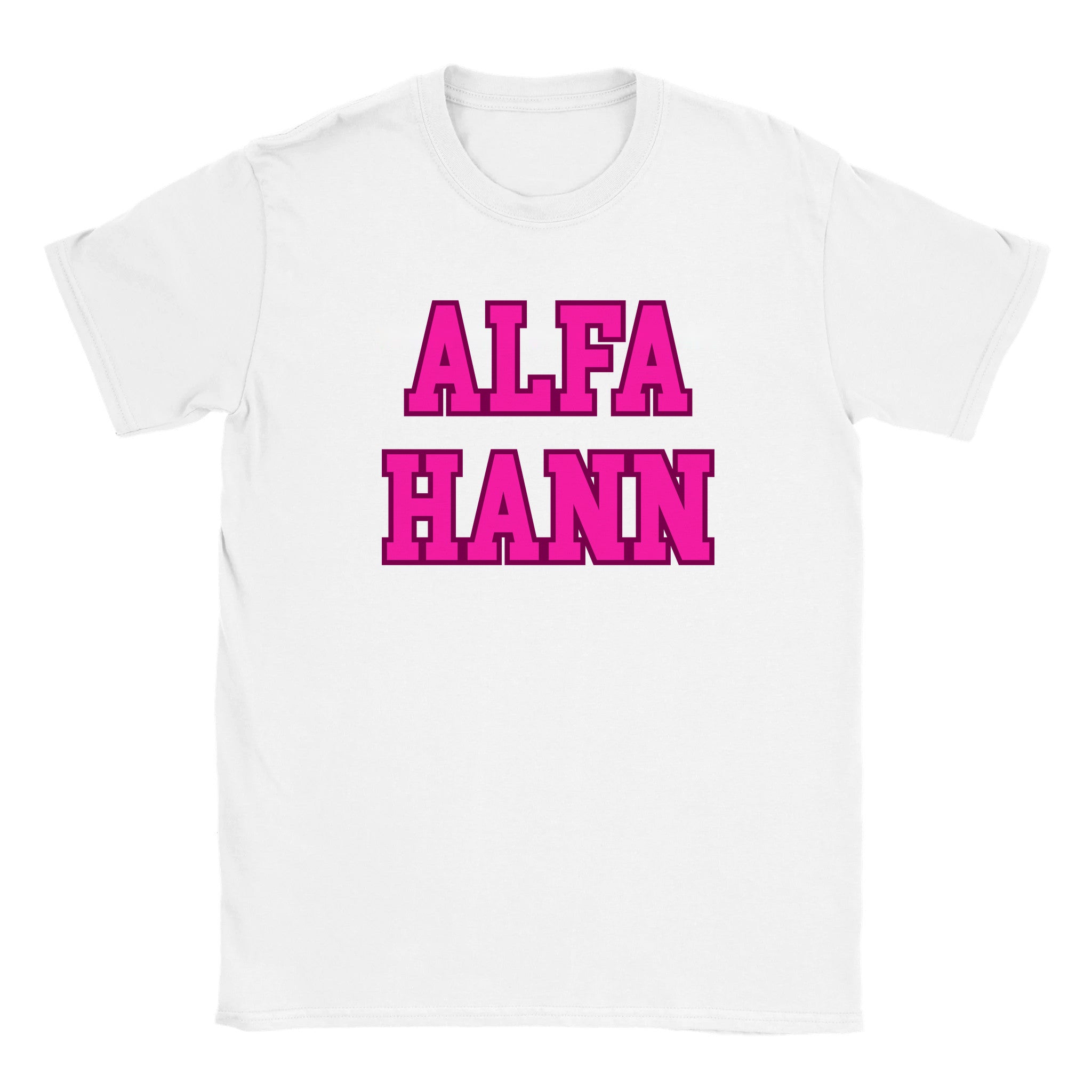 Alfa hann - Baby tee – White