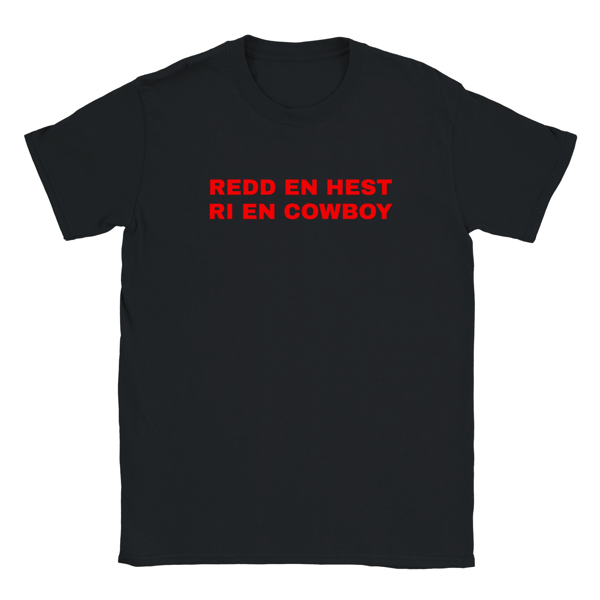 Redd en hest ri en cowboy - Baby tee – Black