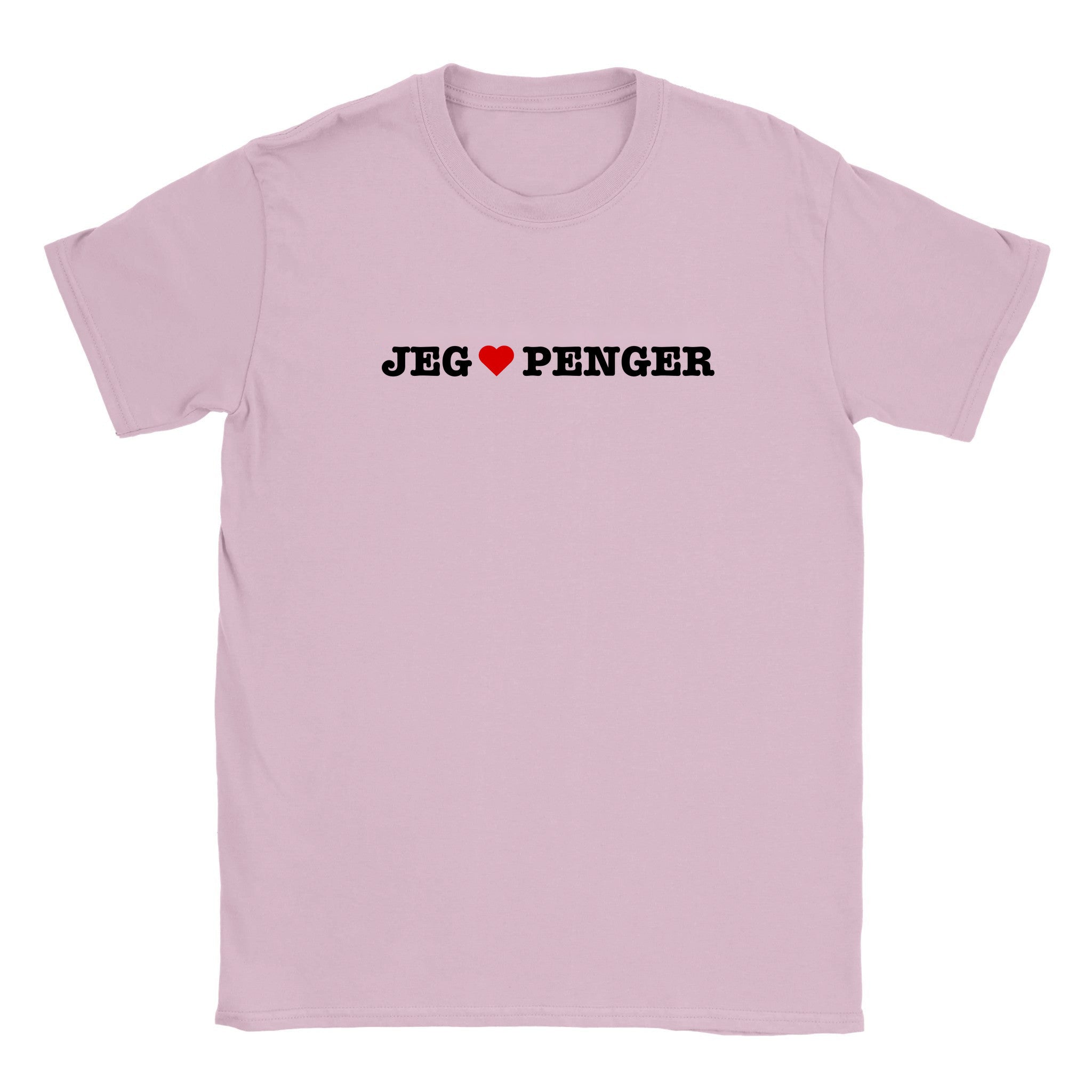 Jeg elsker penger - Baby tee – Light Pink