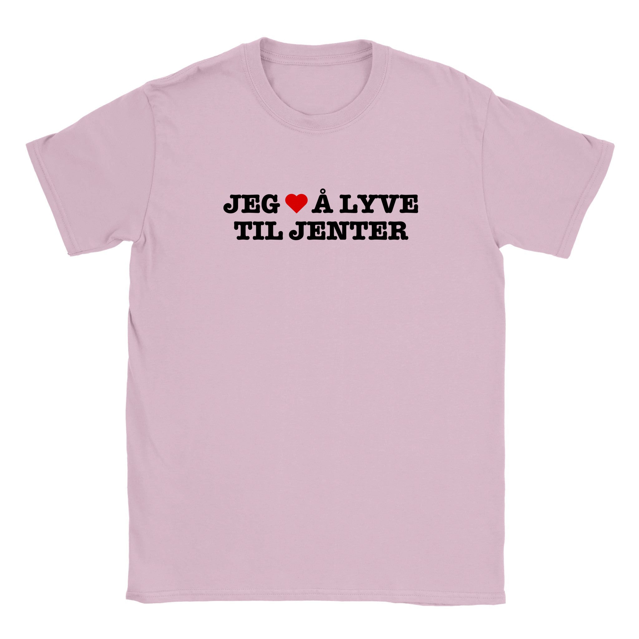 Jeg elsker å lyve til jenter - Baby tee – Light Pink