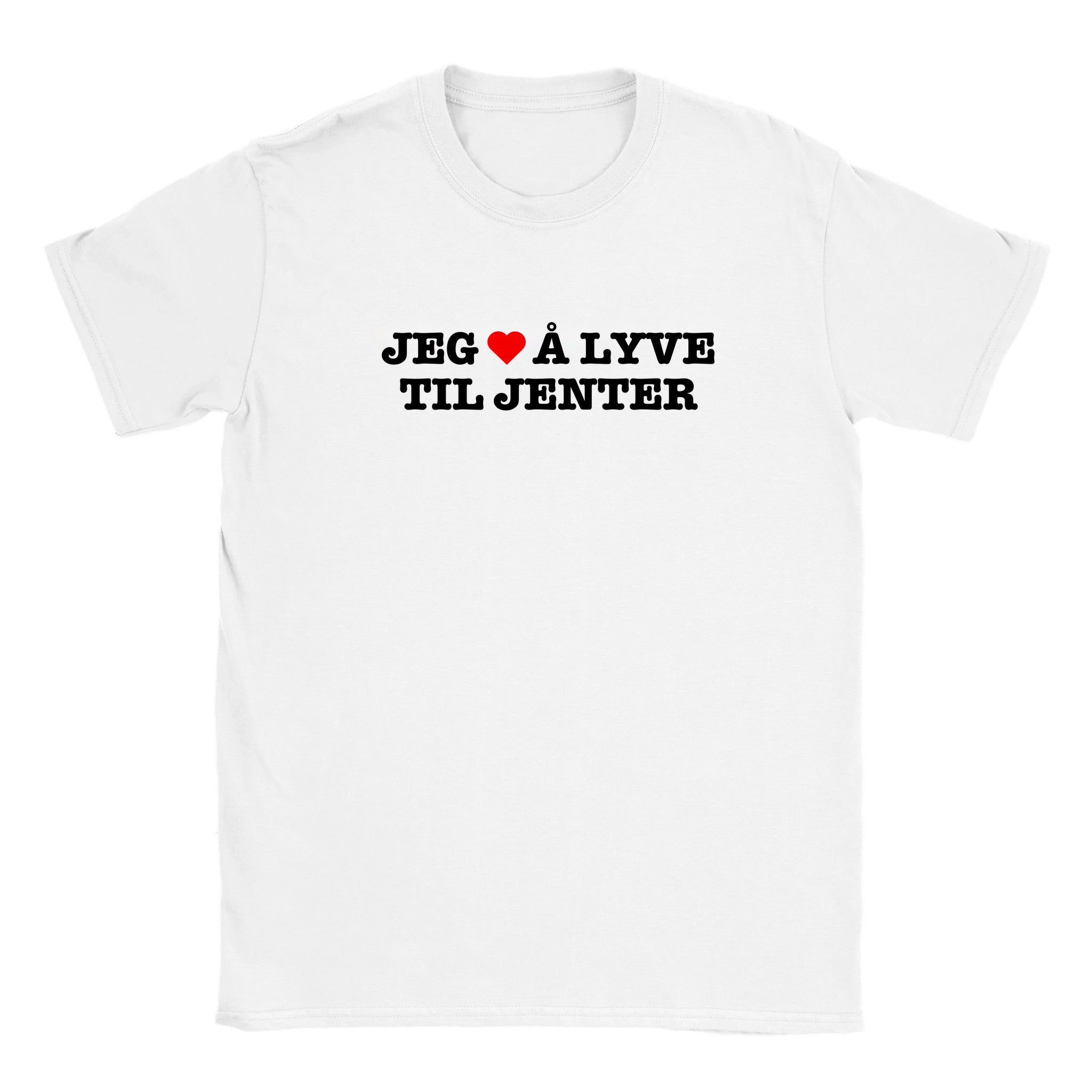 Jeg elsker å lyve til jenter - Baby tee – White