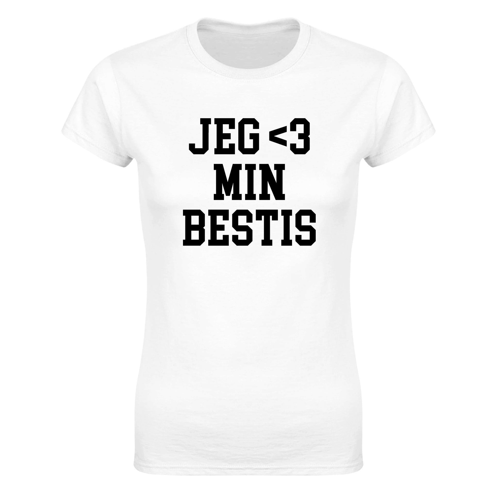 Jeg elsker 3 min bestis - Dame t-skjorte – White