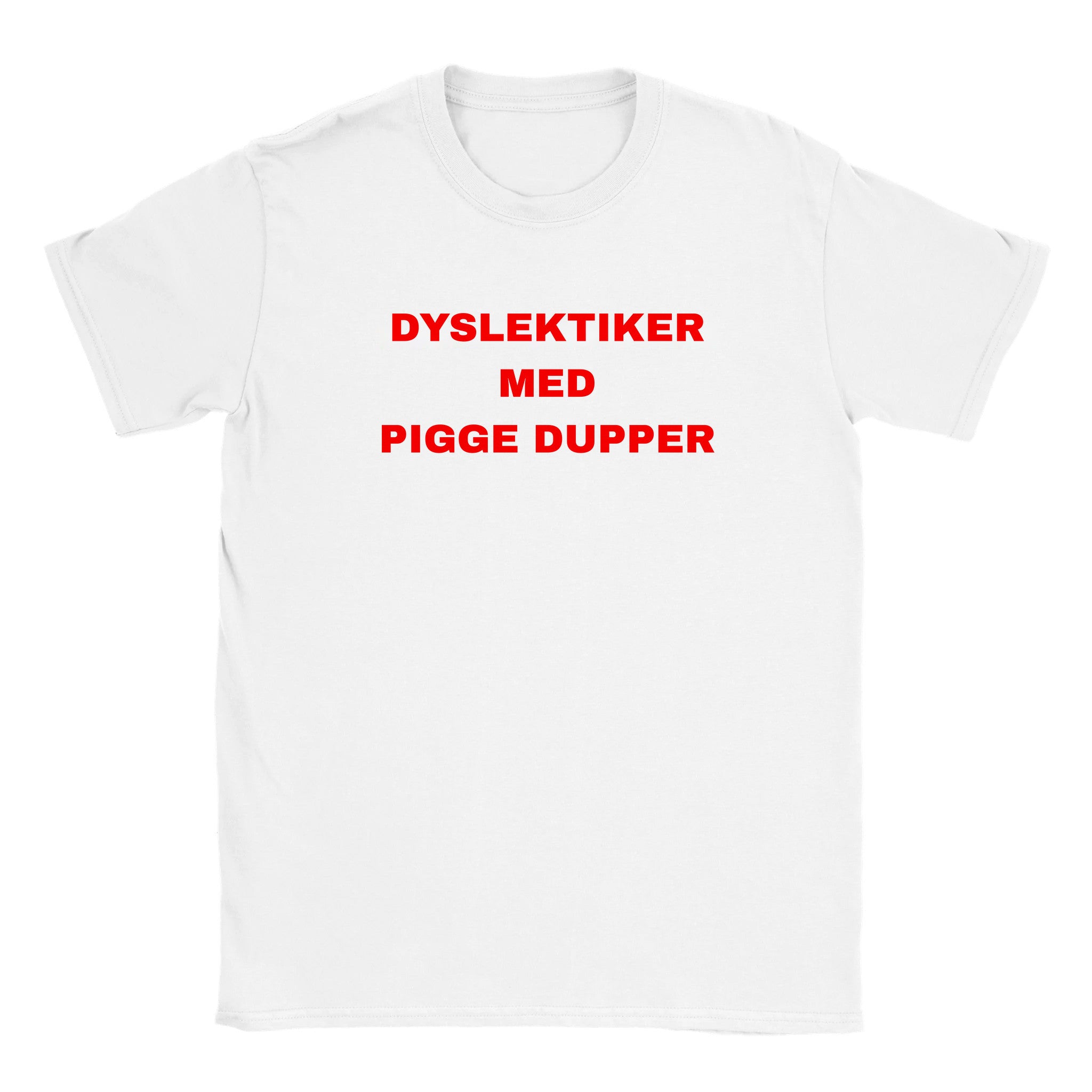 Dyslektiker med pigge dupper - Baby tee – White