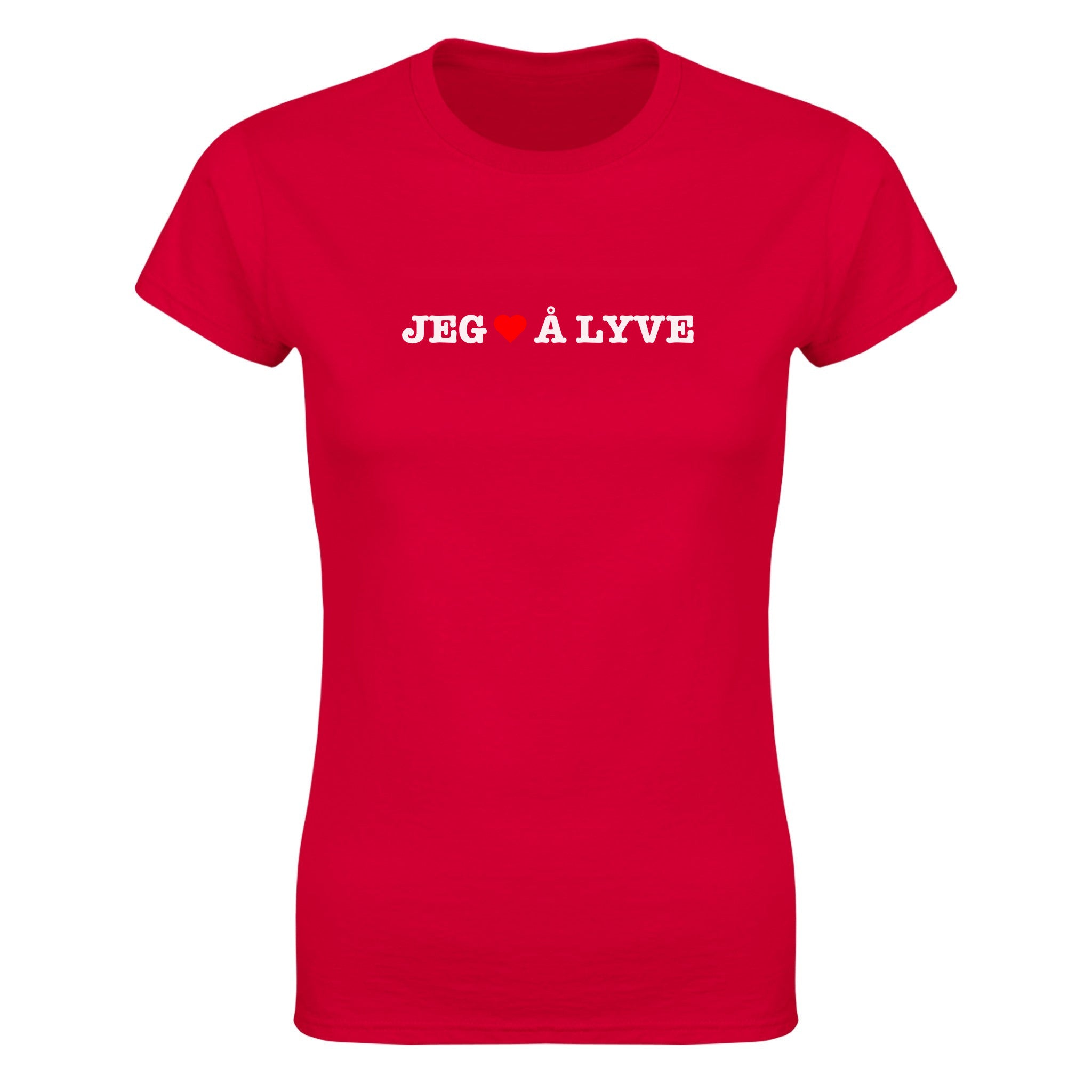 Jeg elsker å lyve - Dame t-skjorte – Red
