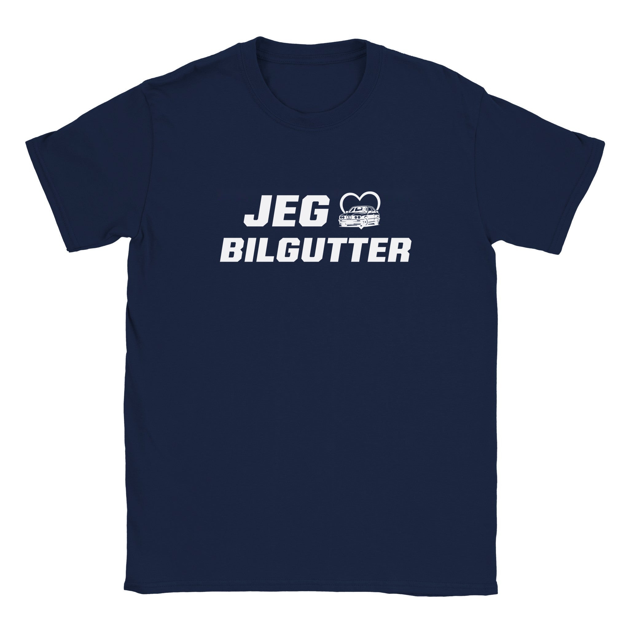 Jeg elsker bilgutter - Baby tee – Navy