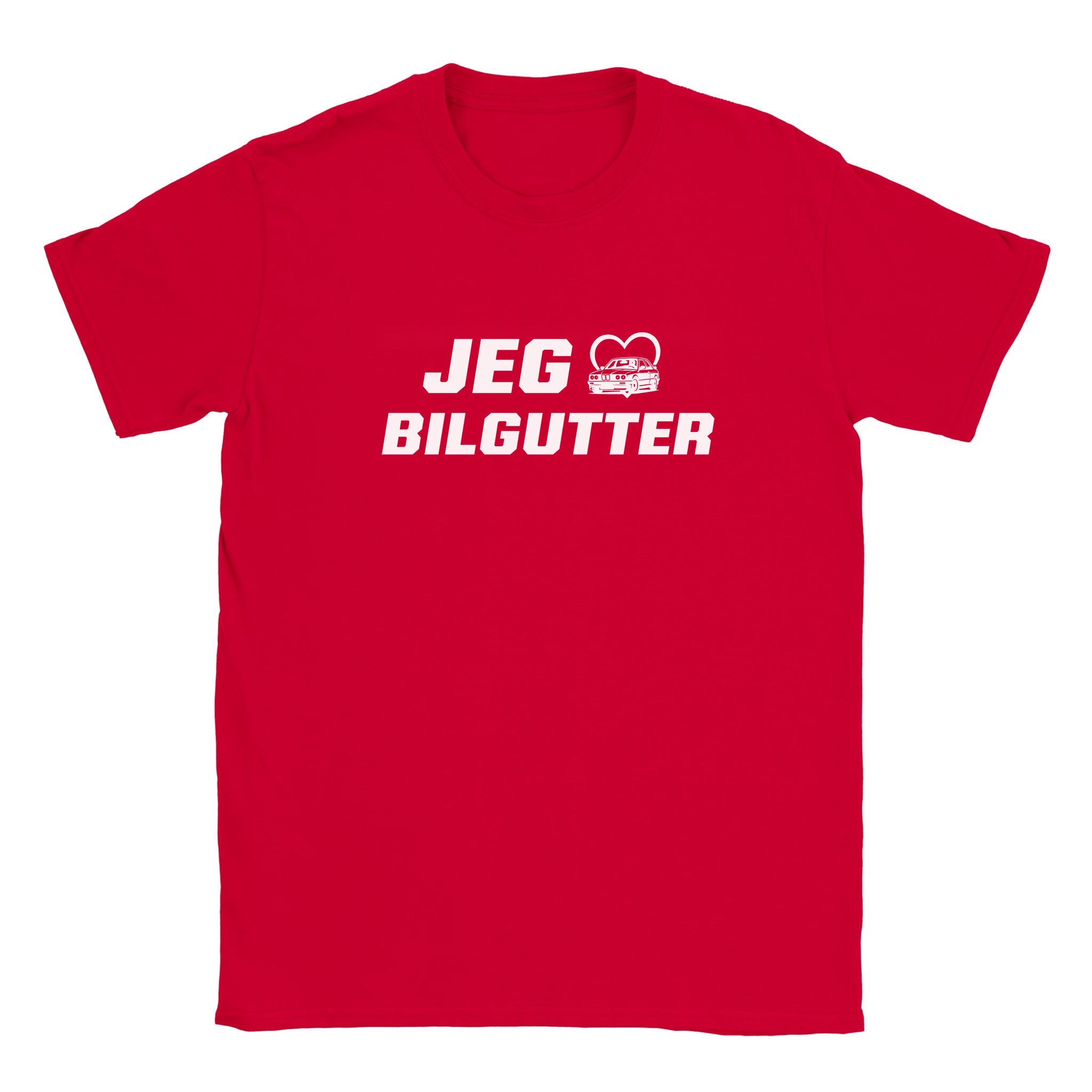 Jeg elsker bilgutter - Baby tee – Red