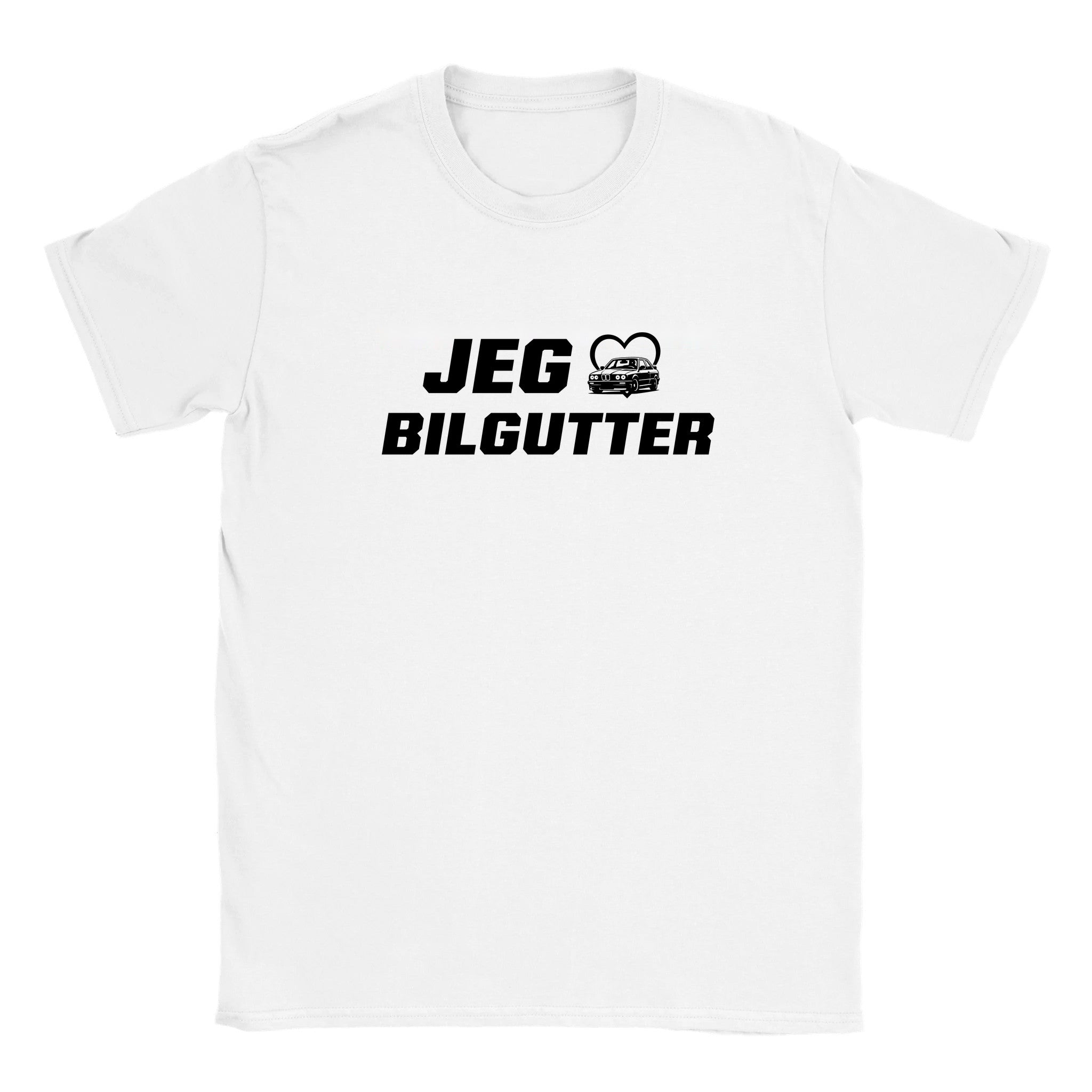 Jeg elsker bilgutter - Baby tee – White
