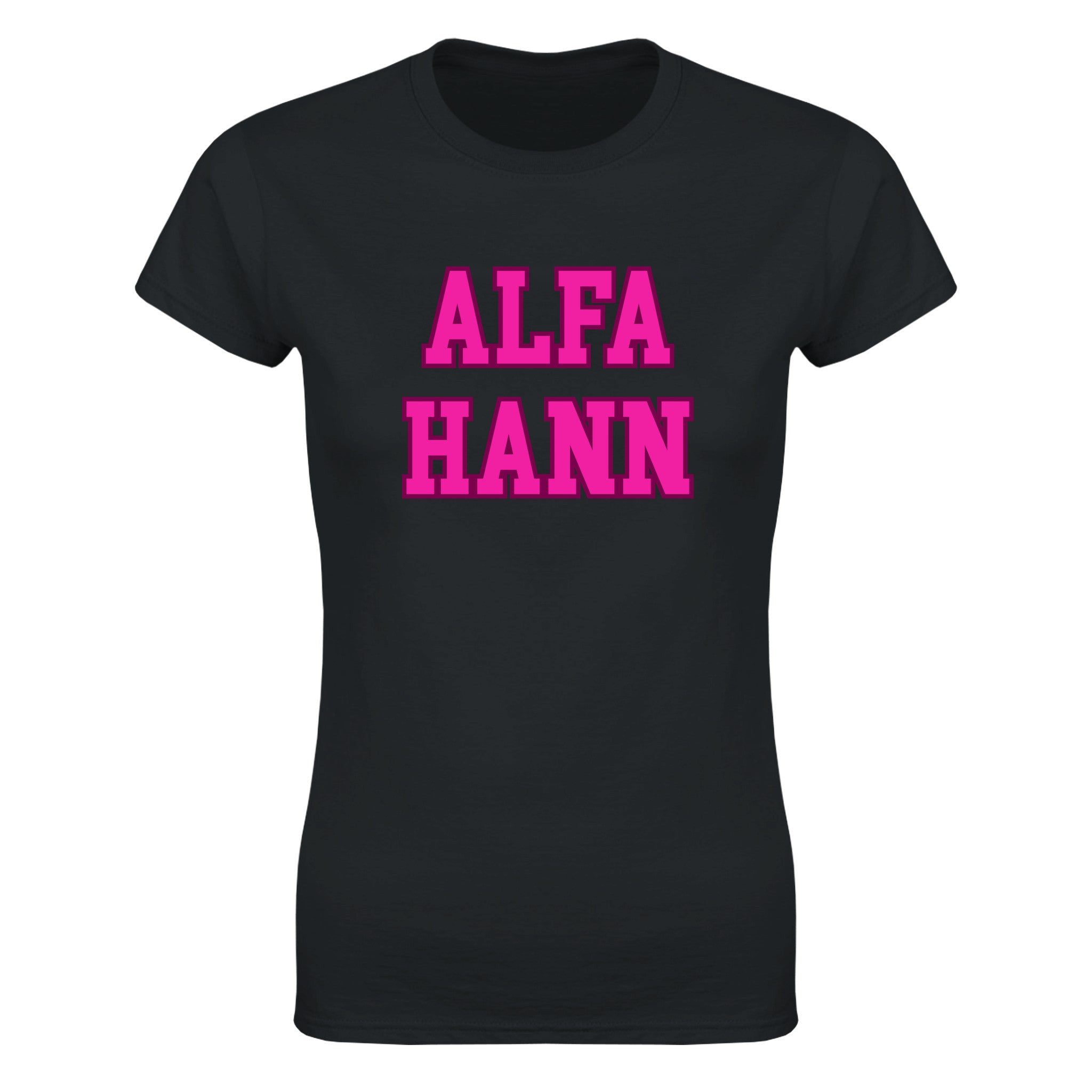 Alfa hann - Dame t-skjorte – Black