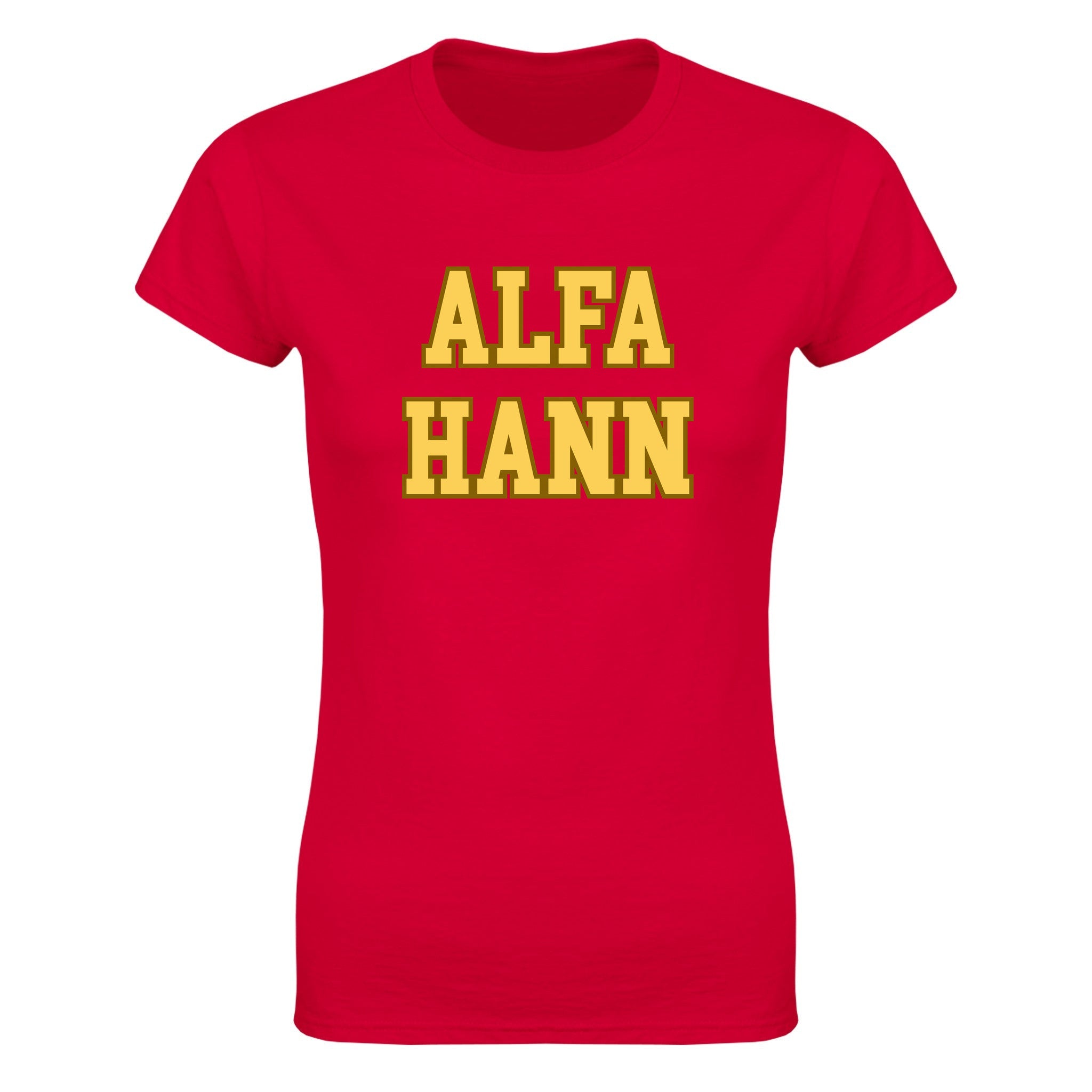 Alfa hann - Dame t-skjorte – Red