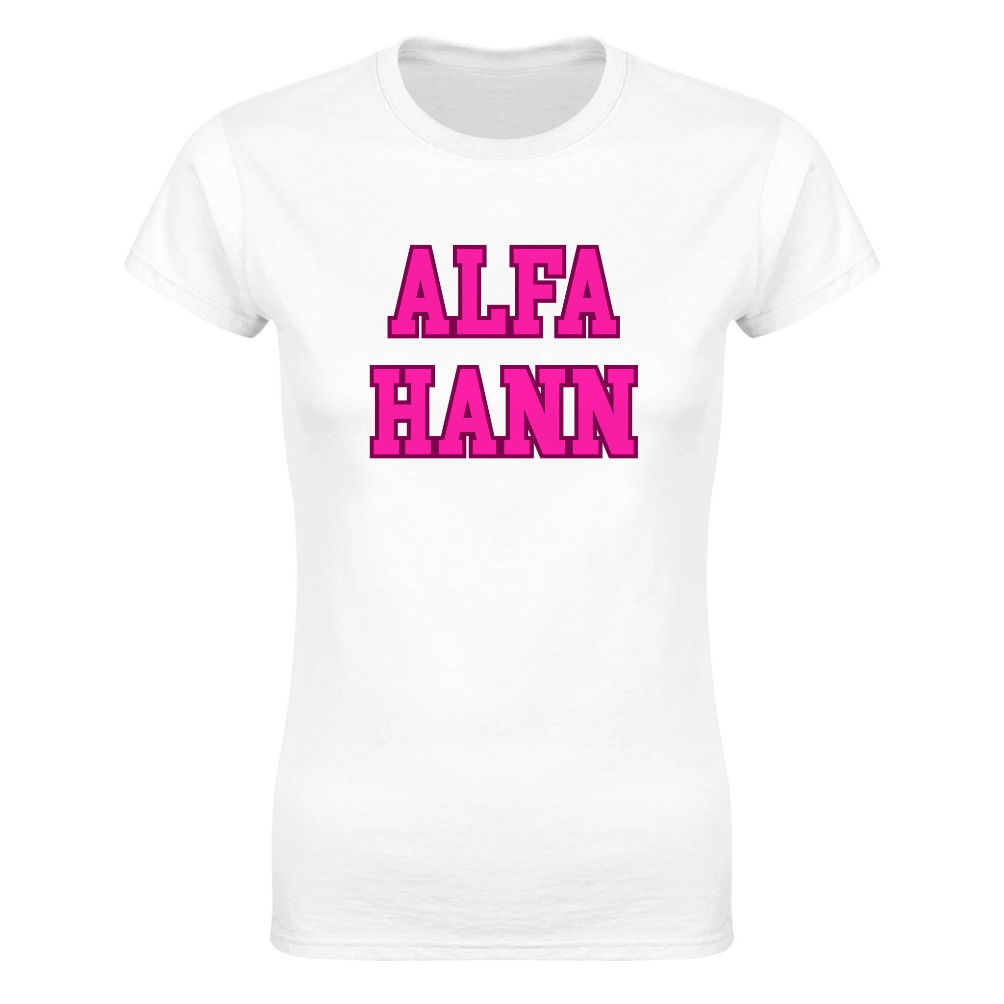 Alfa hann - Dame t-skjorte – White