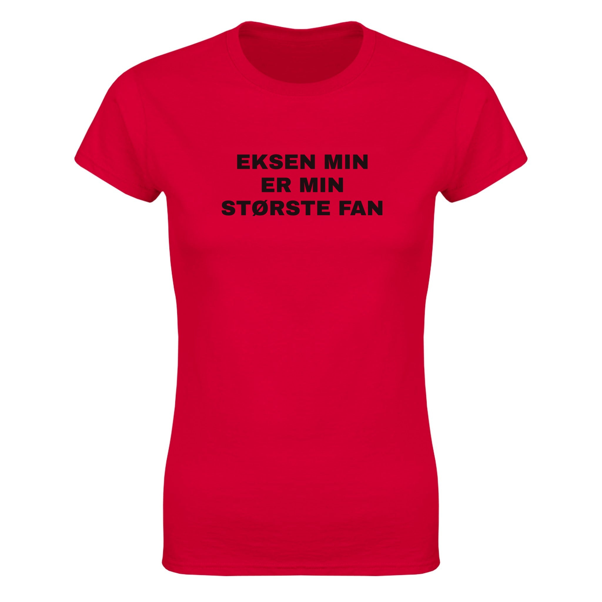Eksen min er min største fan - Dame t-skjorte – Red