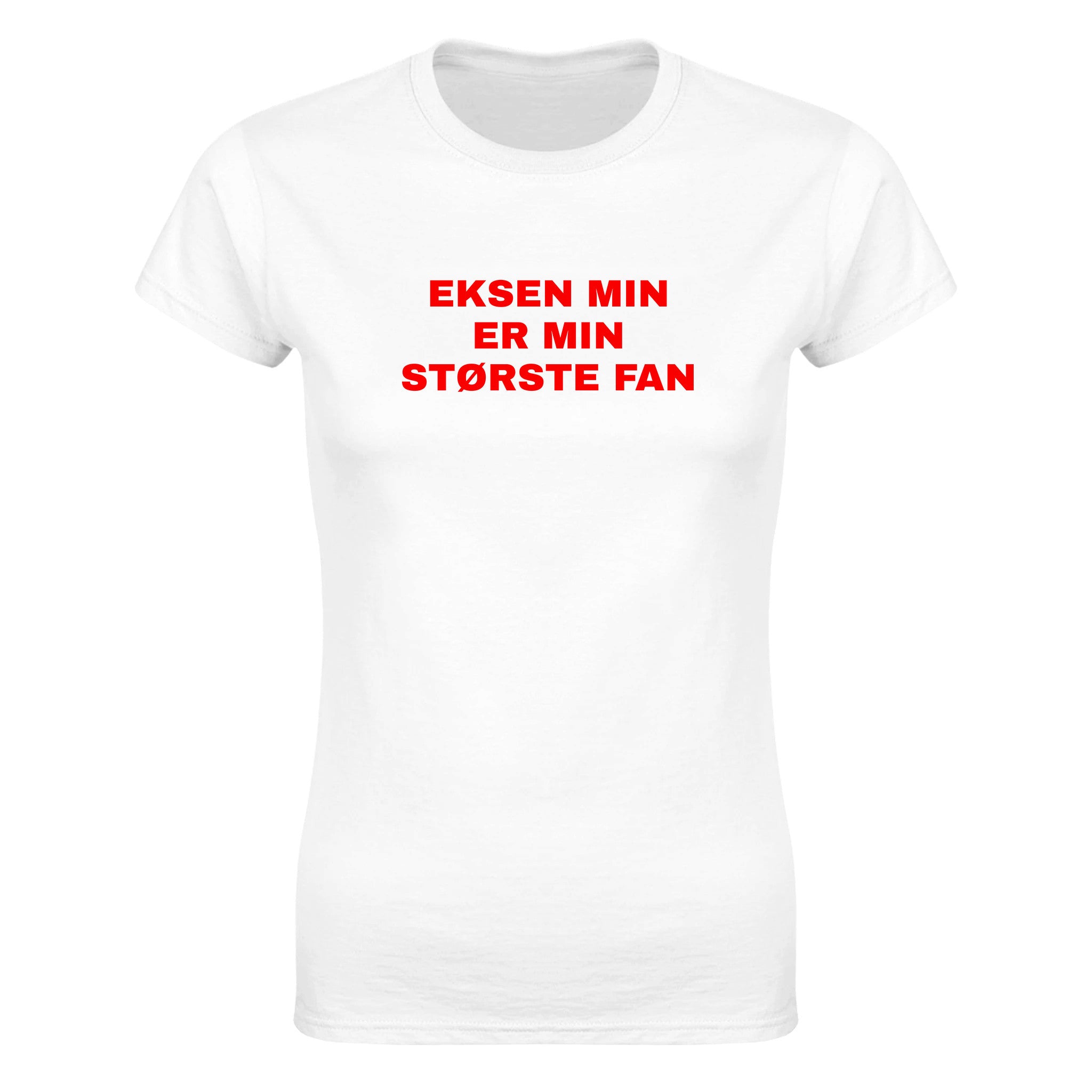 Eksen min er min største fan - Dame t-skjorte – White