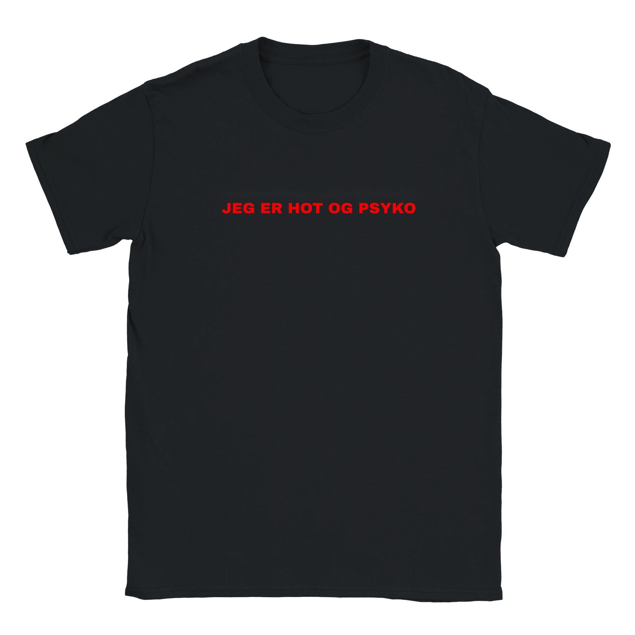 Jeg er hot og psyko - Baby tee – Black