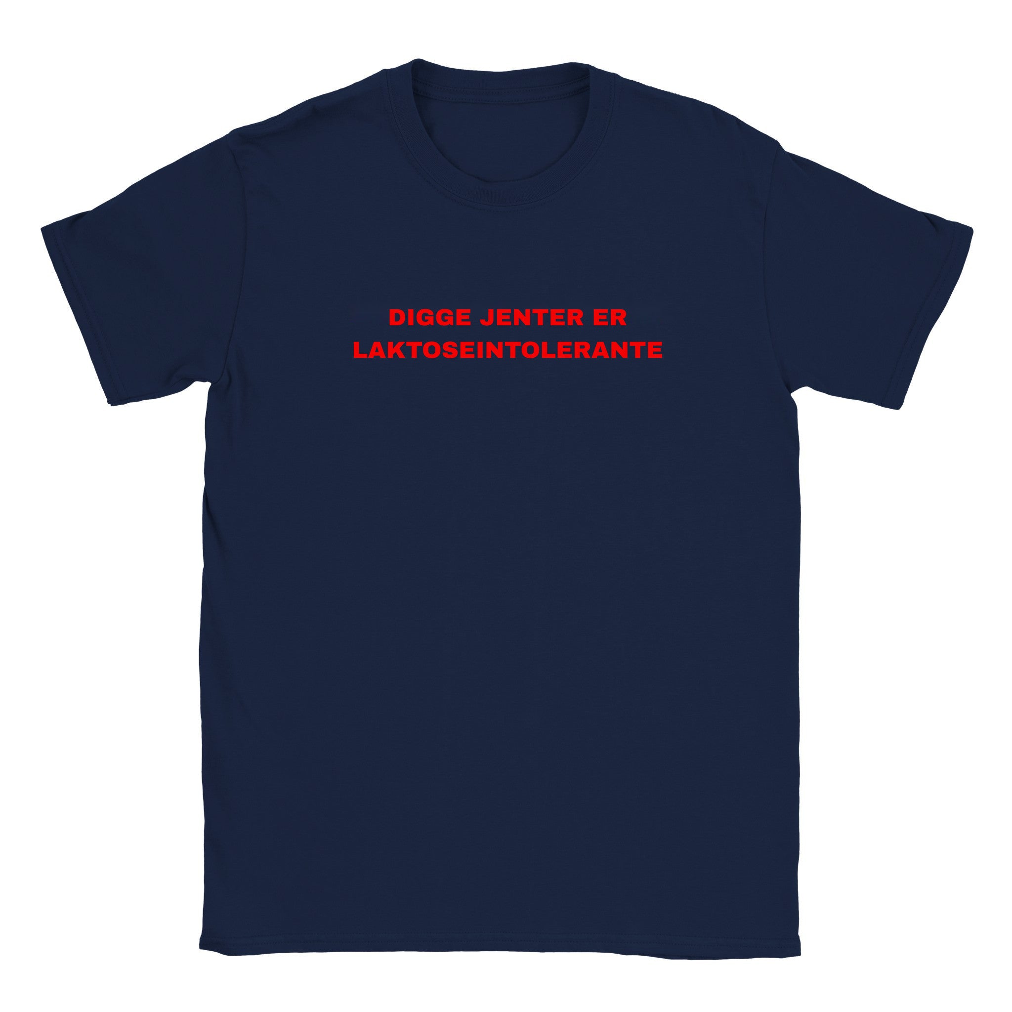Digge jenter er laktoseintolerante - Baby tee – Navy