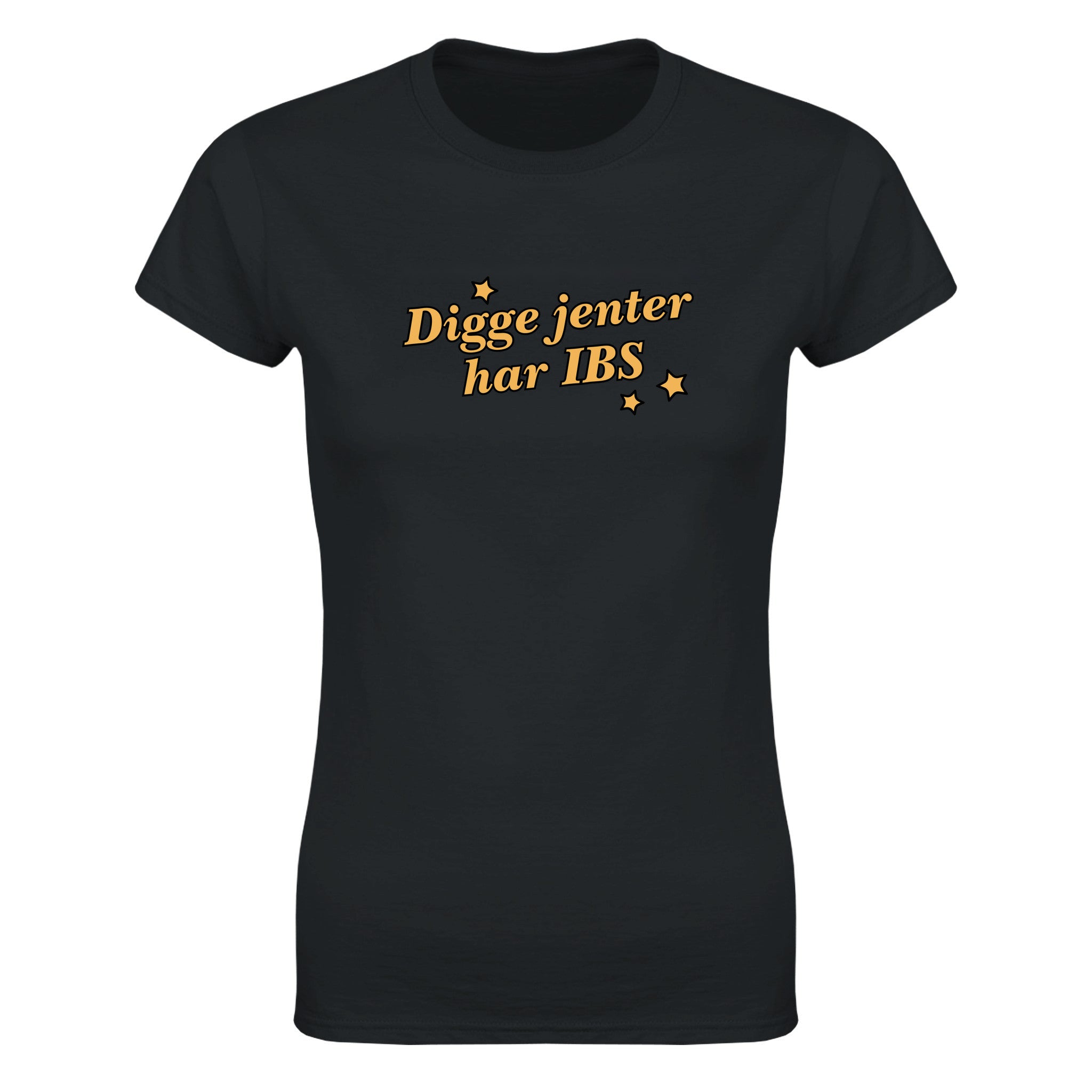 Digge jenter har IBS - Dame t-skjorte – Black