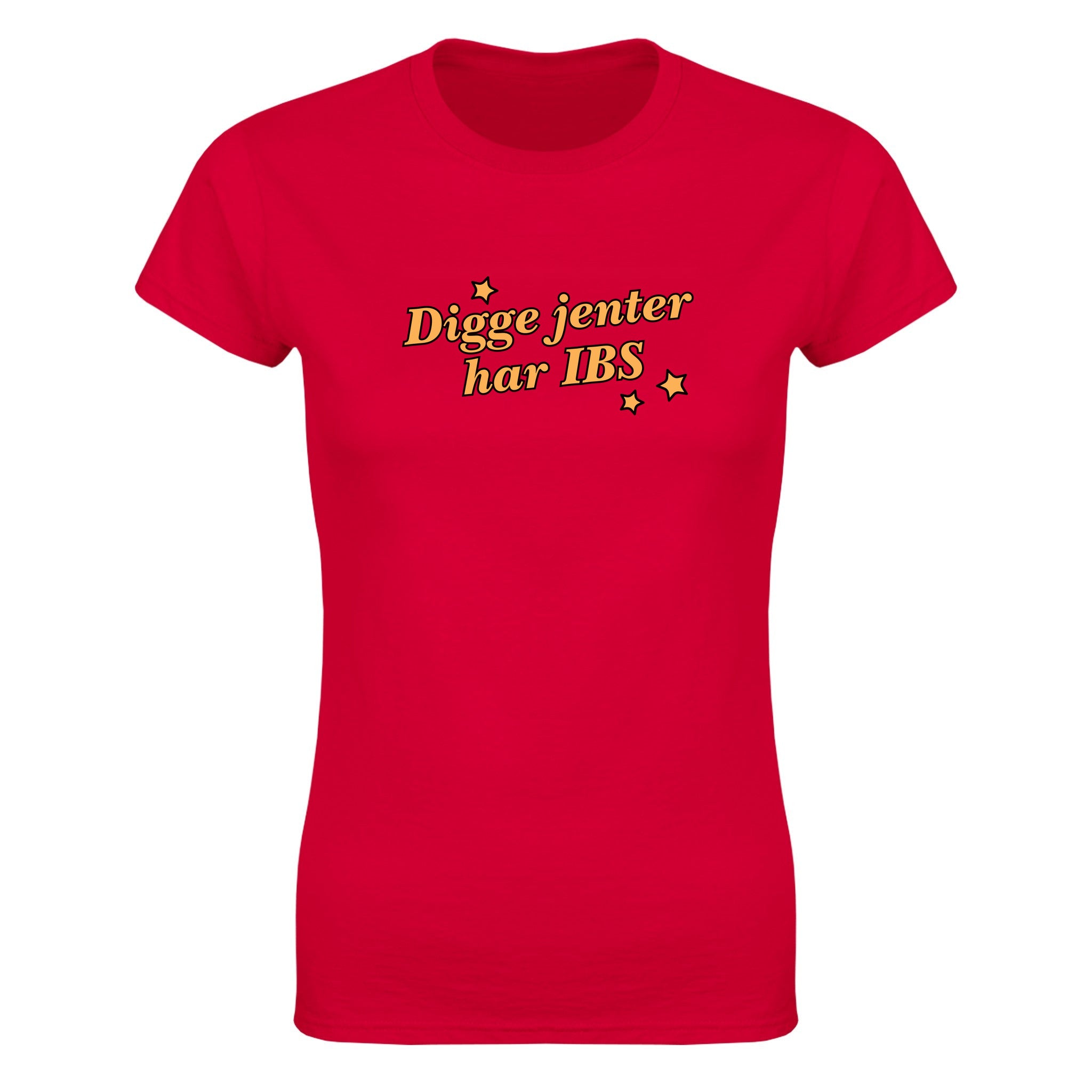 Digge jenter har IBS - Dame t-skjorte – Red