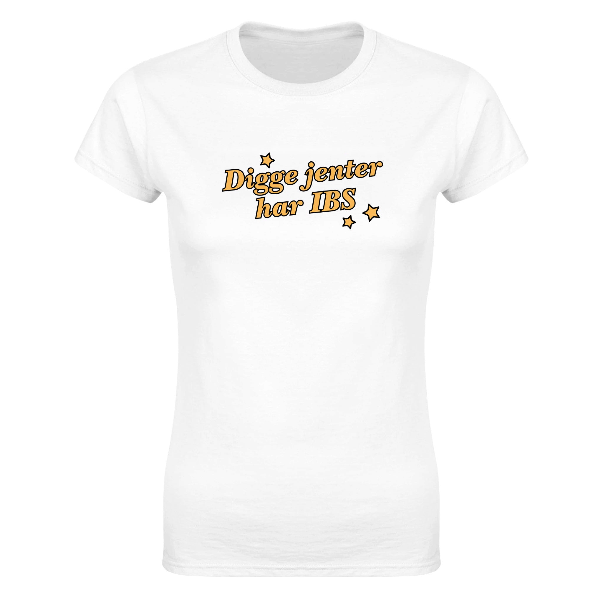 Digge jenter har IBS - Dame t-skjorte – White