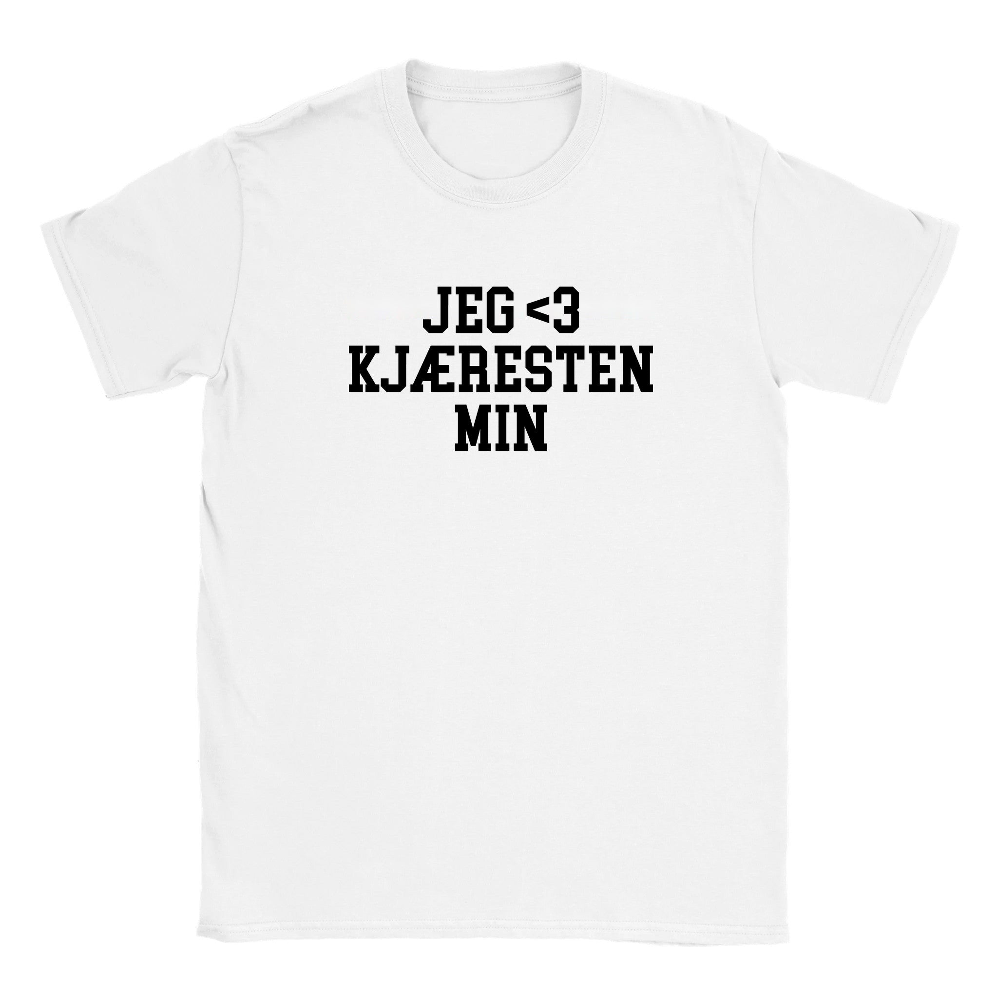 Jeg elsker 3 kjæresten min - Baby tee – White